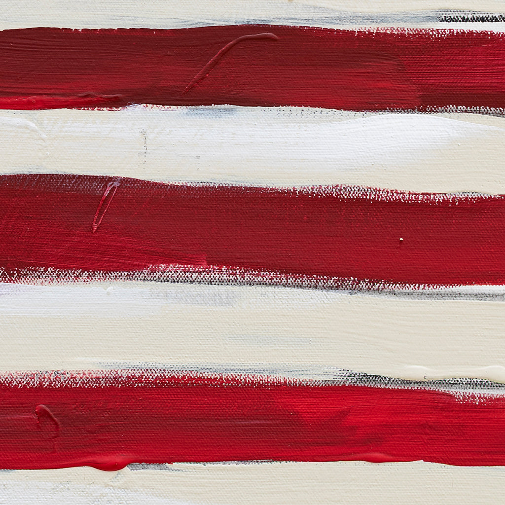 Flowered Flag Canvas Wall Art