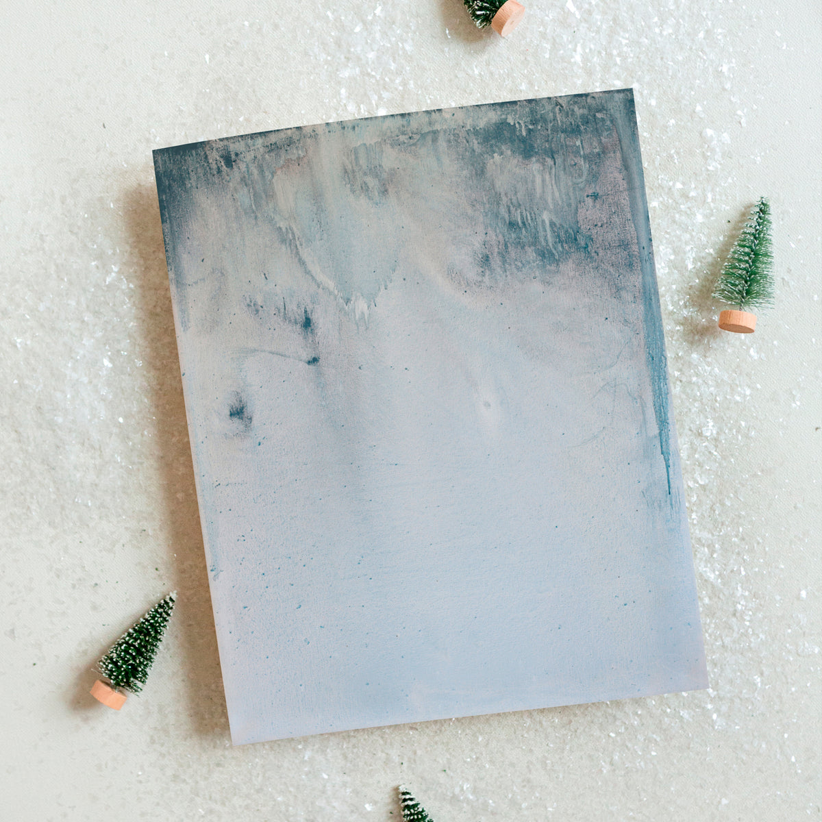 Frosted Windowpanes Luxe Art Print