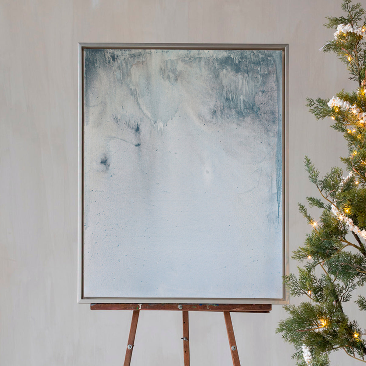 Frosted Windowpanes Canvas Wall Art