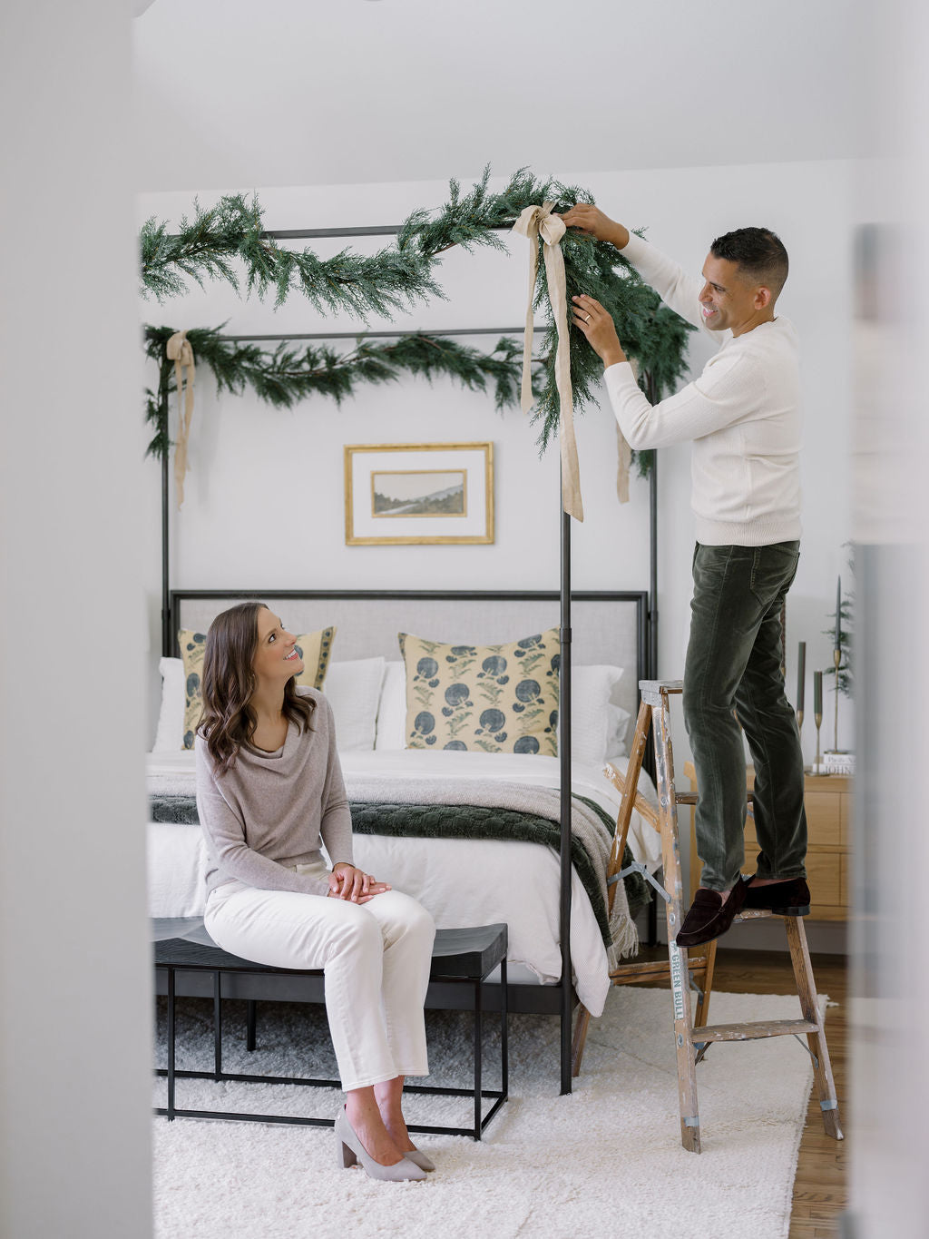 9' Faux Cedar Garland Evergreen