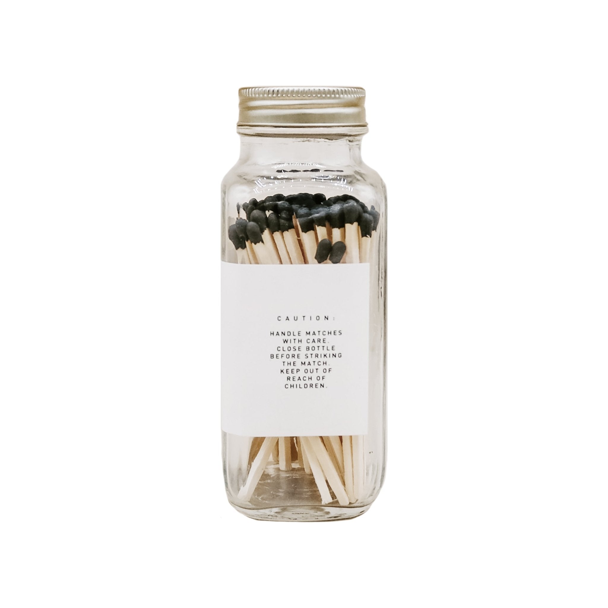 Black Tip Safety Matches (60 Count, 3.75")