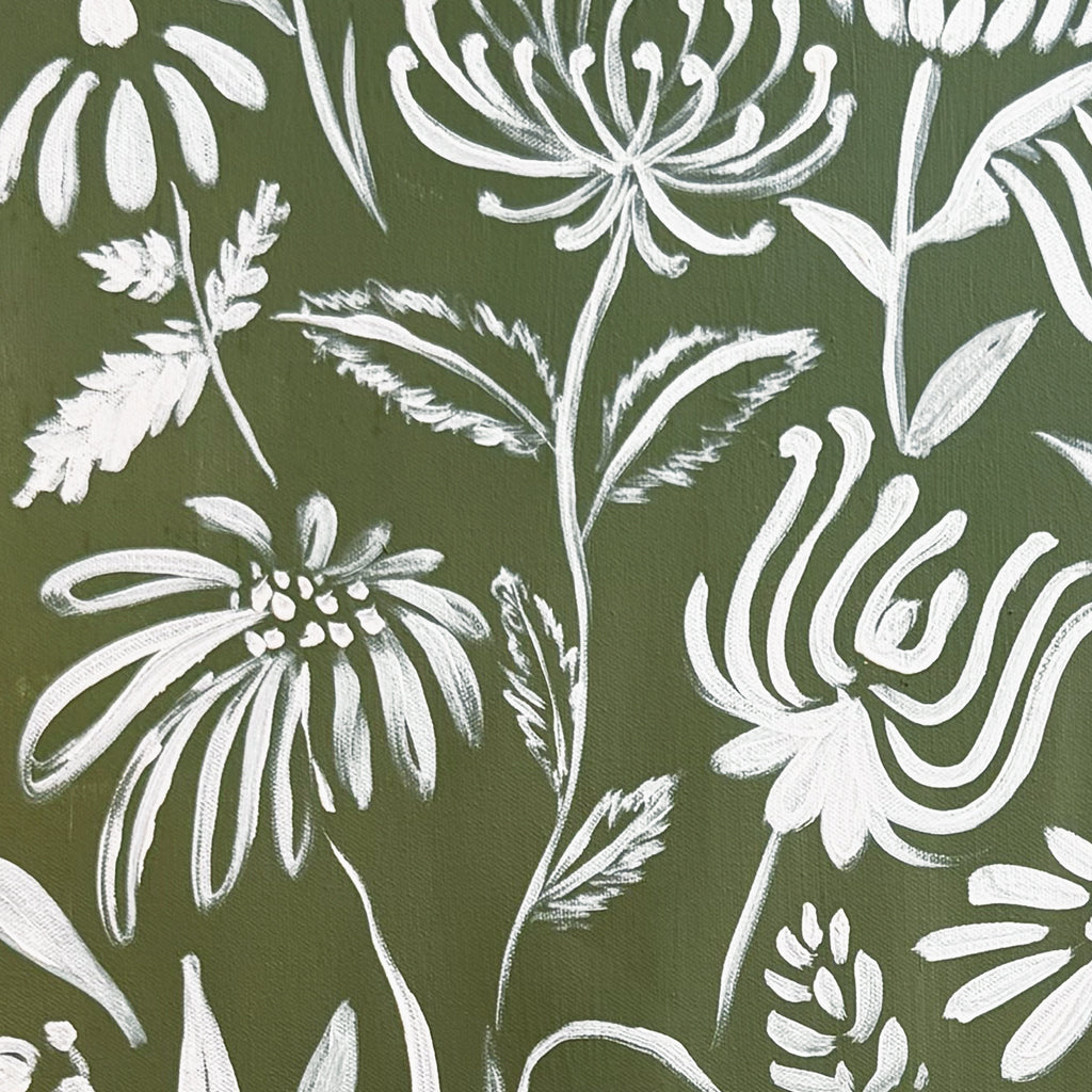 Gathered Wild Canvas Wall Art. Rectangle