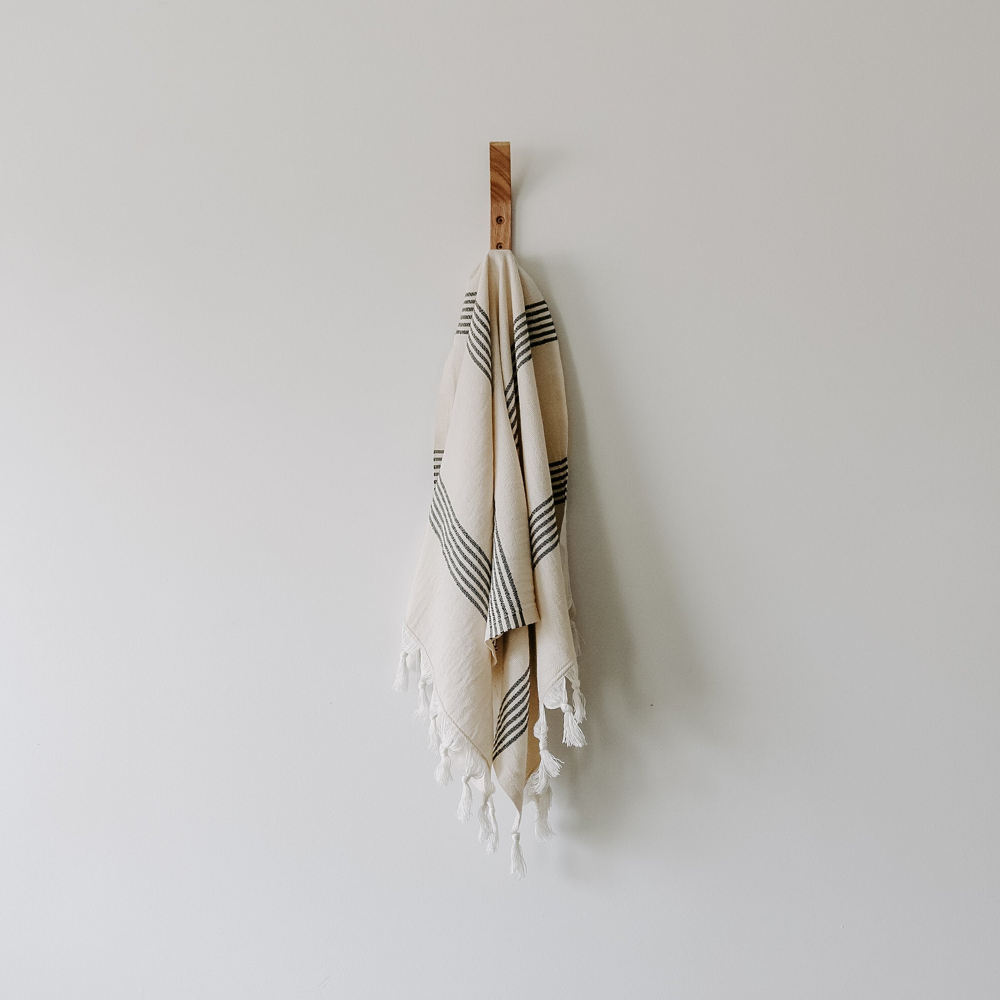 Turkish Cotton + Bamboo Hand Towel (Multi Stripes)