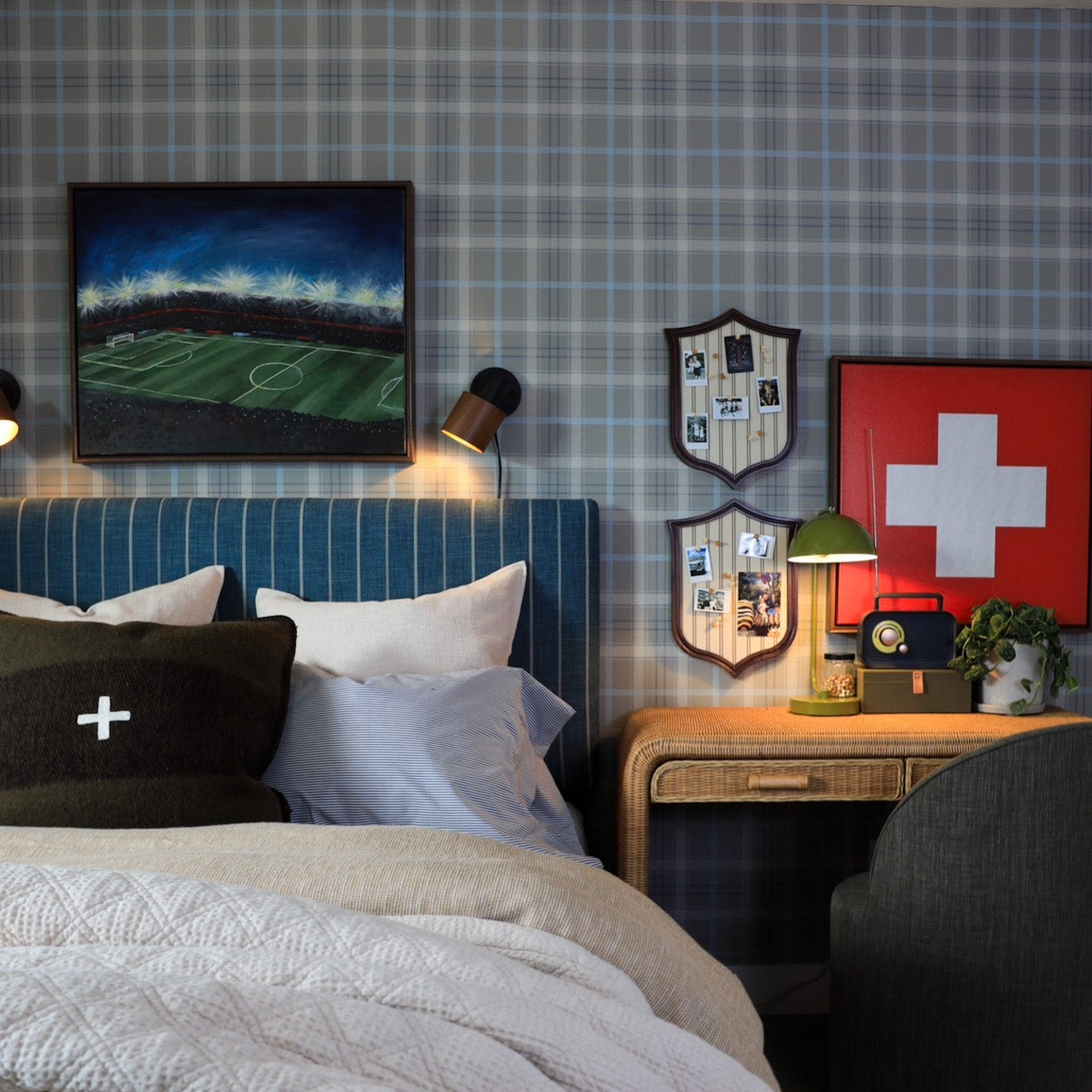 Soccer Under The Lights Canvas Wall Art