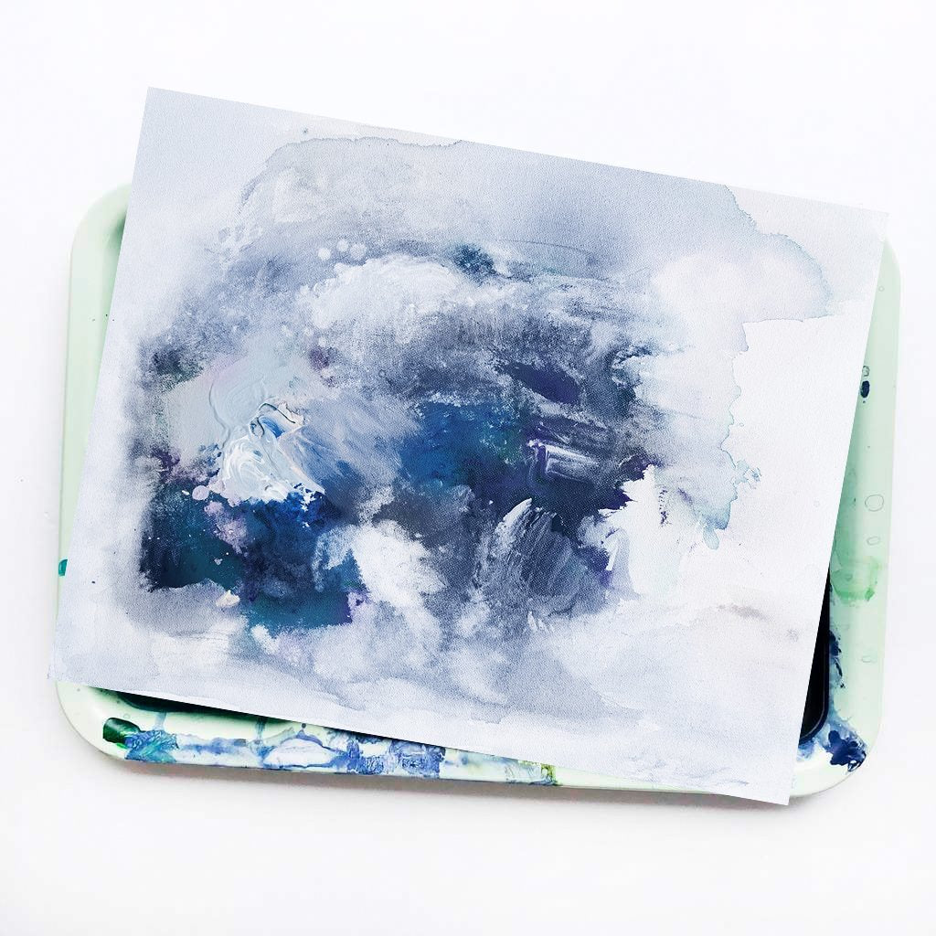 Indigo ink Canvas Wall Art