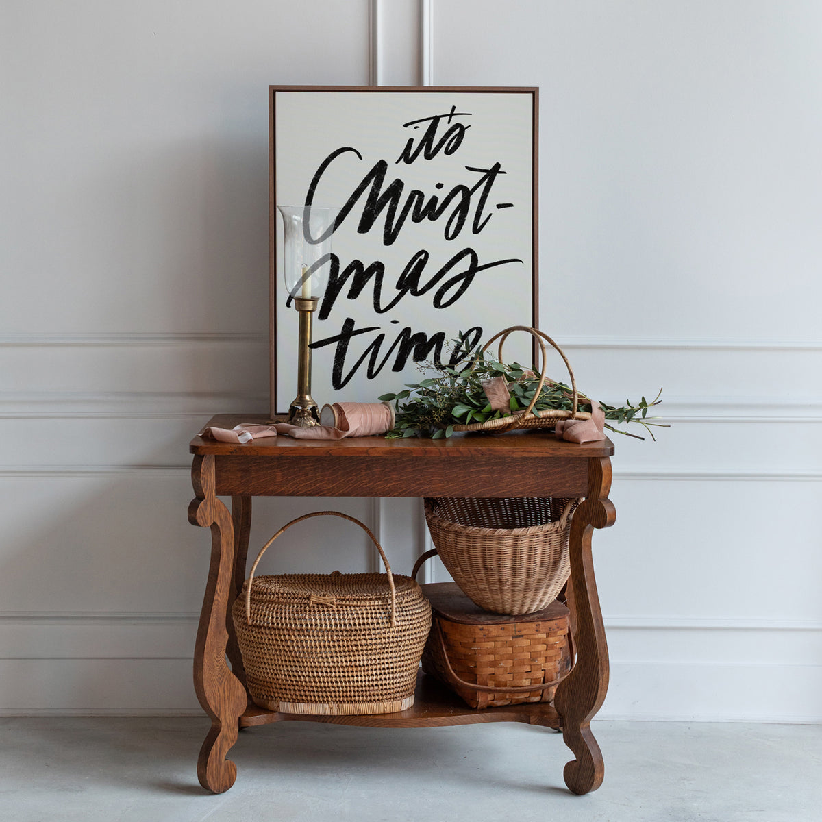 Itās Christmastime Canvas Wall Art