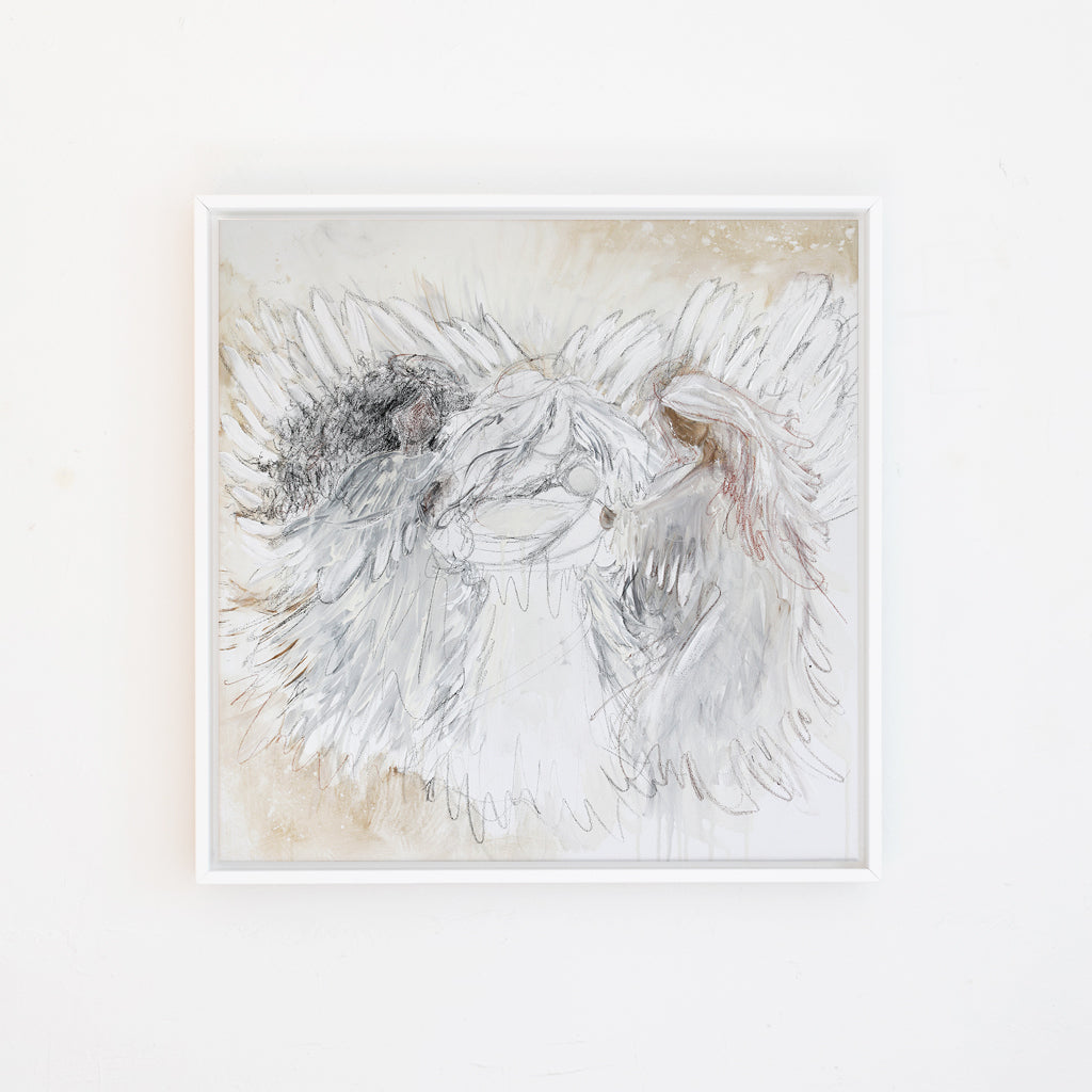 Heavenly Welcome Canvas Wall Art . Square