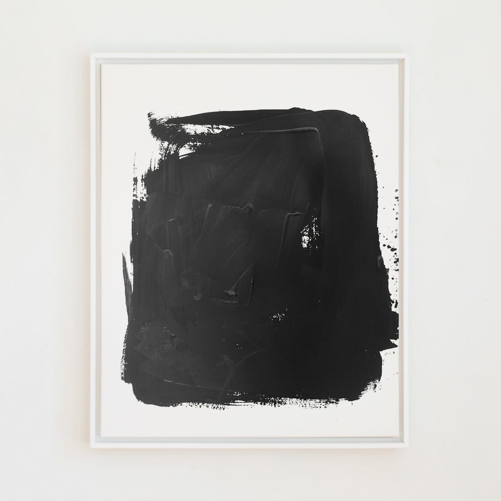 Black Splotch | Canvas
