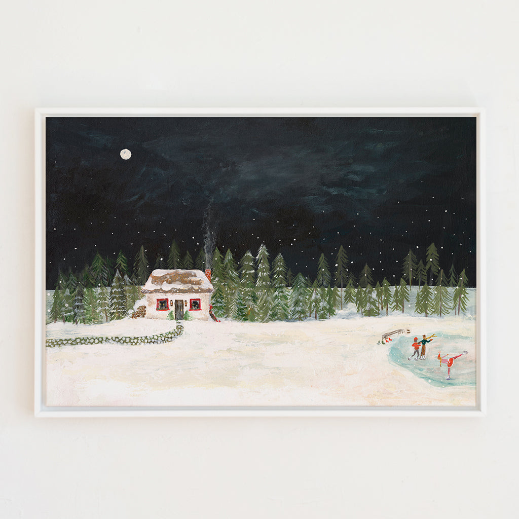 Christmas Cottage | Canvas