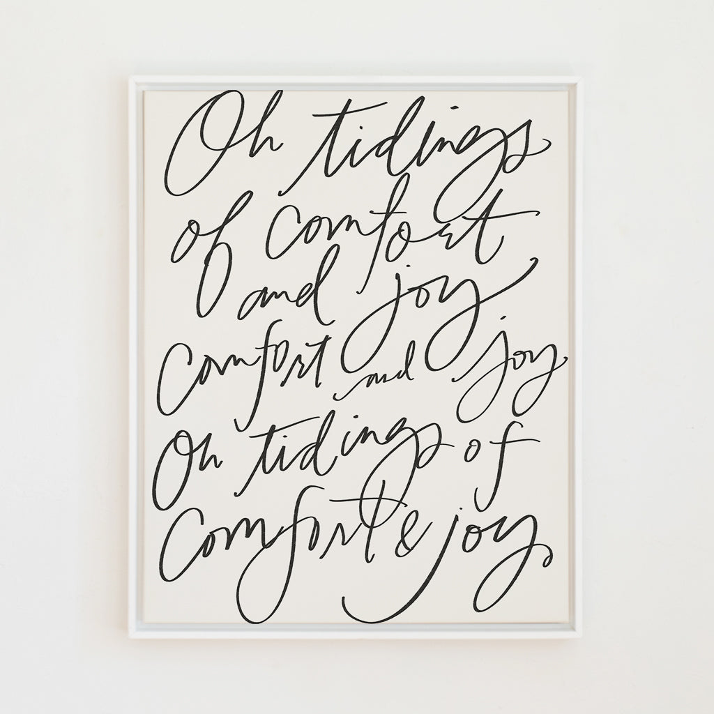Comfort & Joy | Holiday Red | Canvas