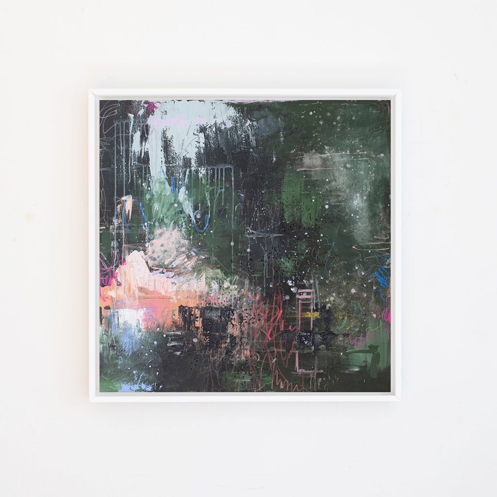 Fairy Garden Canvas Wall Art . Square