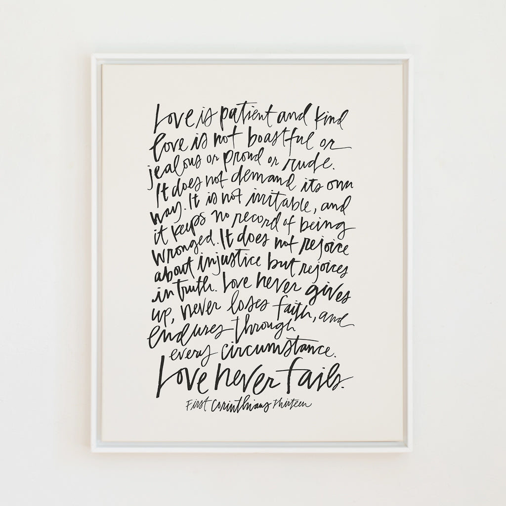 First Corinthians | Warm Grey | Canvas