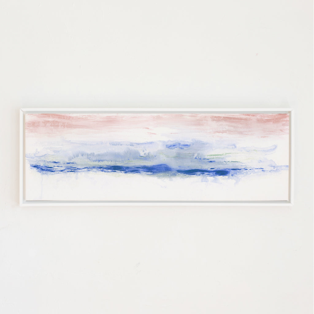 Periwinkle Water Canvas Wall Art . Pano