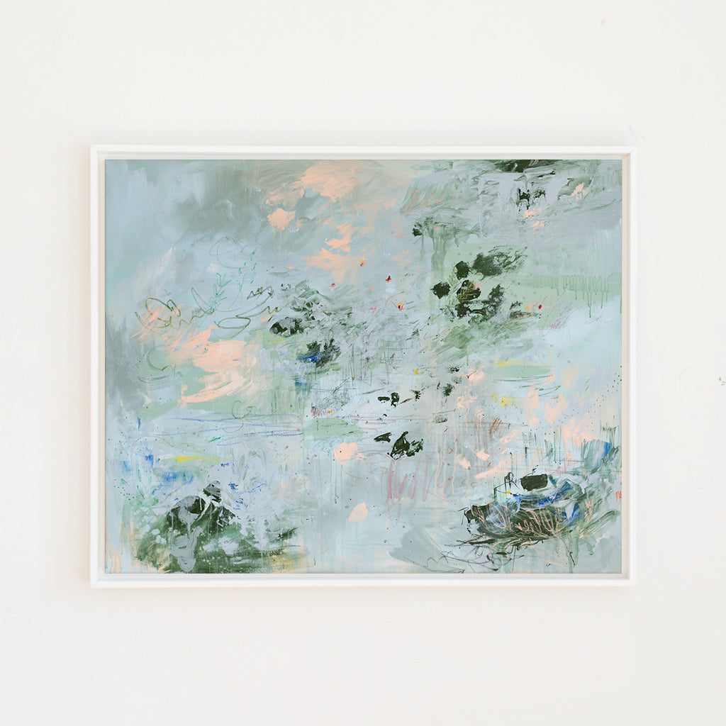 Petals Under Water Canvas Wall Art