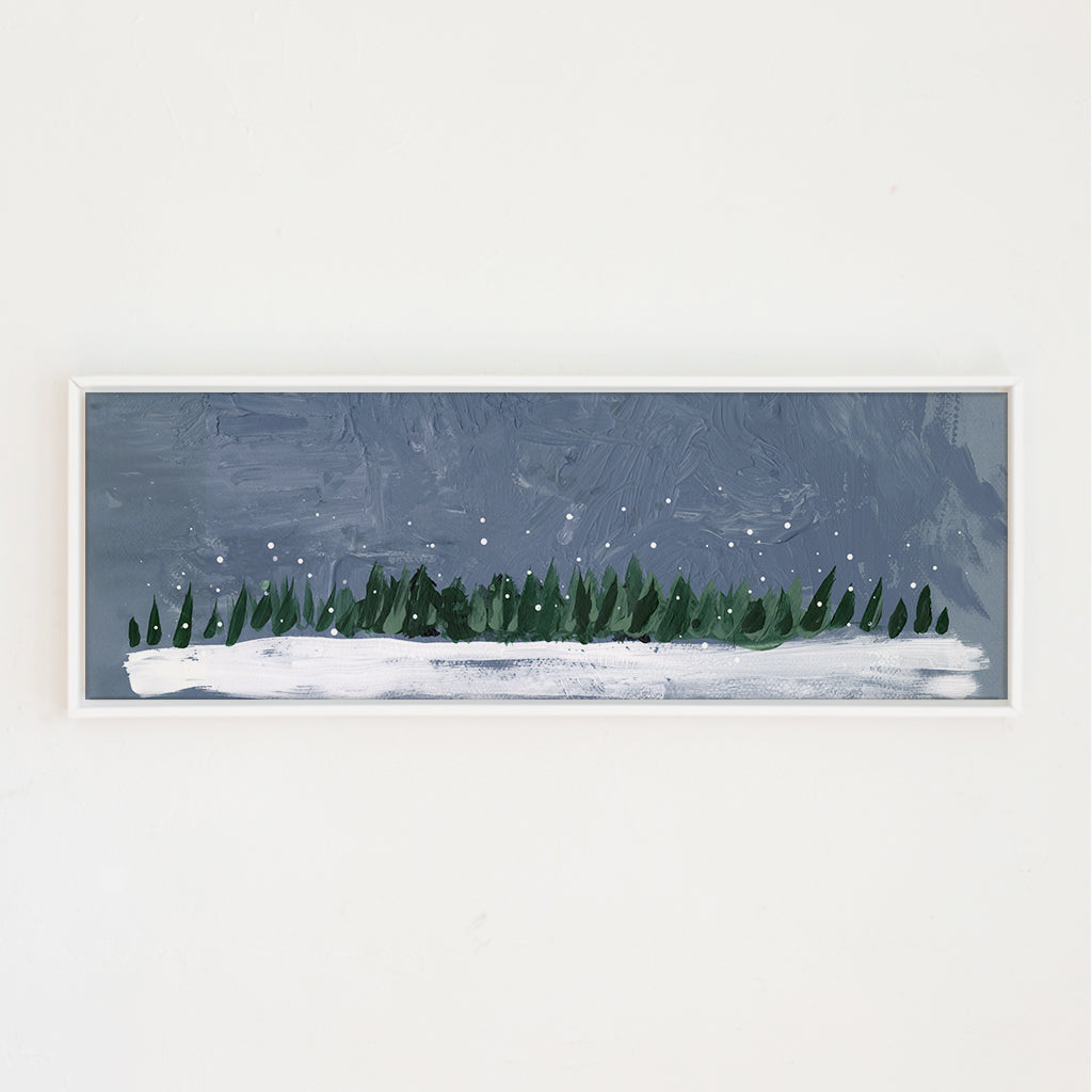 Petite Pano Pines Canvas Wall Art . Pano