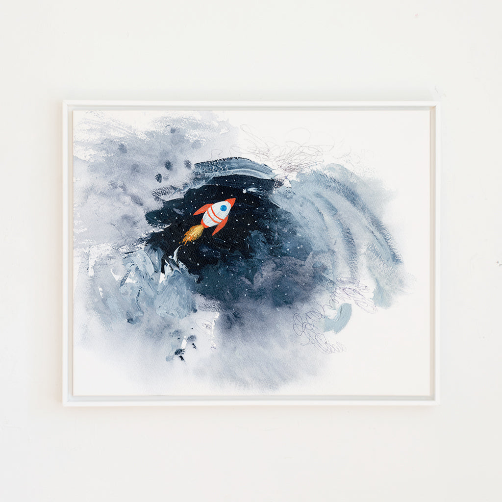 Rah Rah Rocket Canvas Wall Art