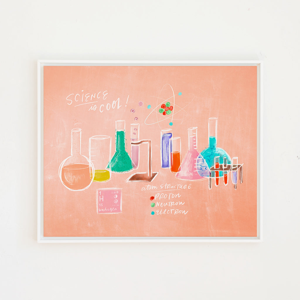Science is Cool | Chalky Peach | Canvas