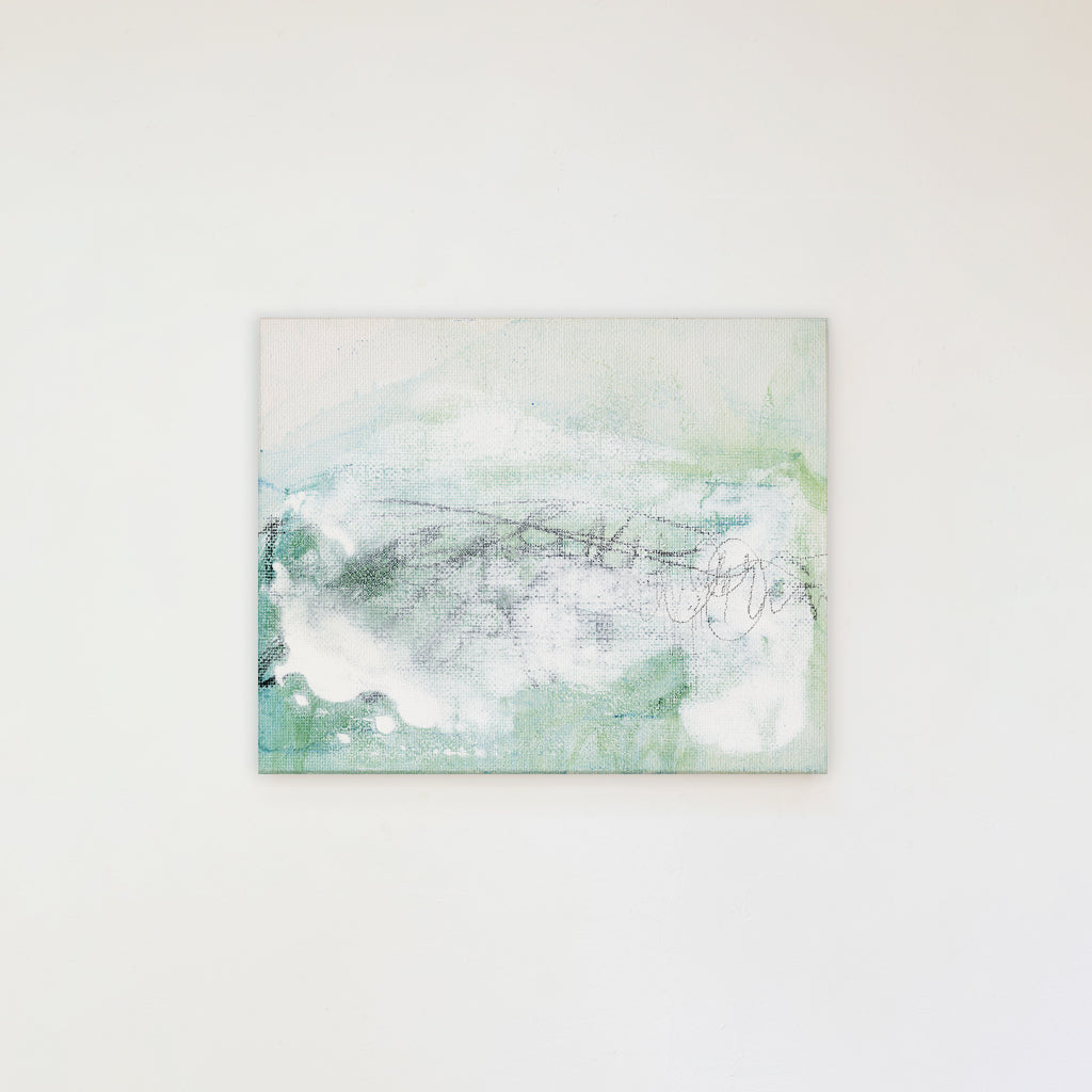 Sea Foam Mini ✧・゚ Textured Canvas Wall Art