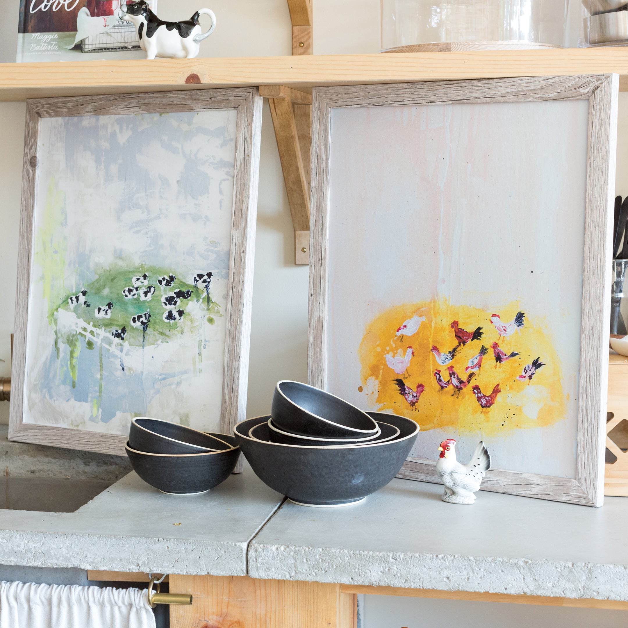 Cheery Chickens | Art Print