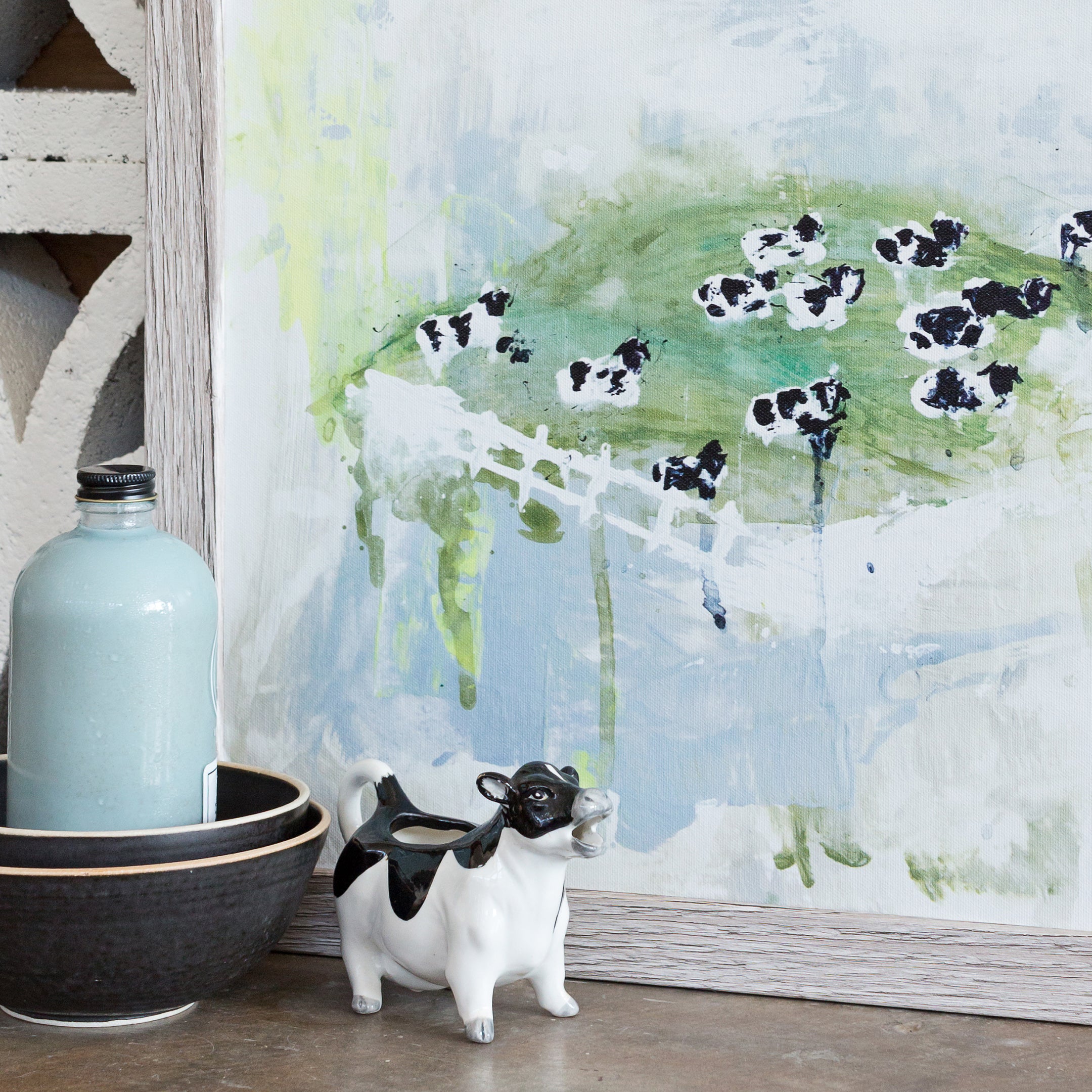 Contented Cows Canvas Wall Art