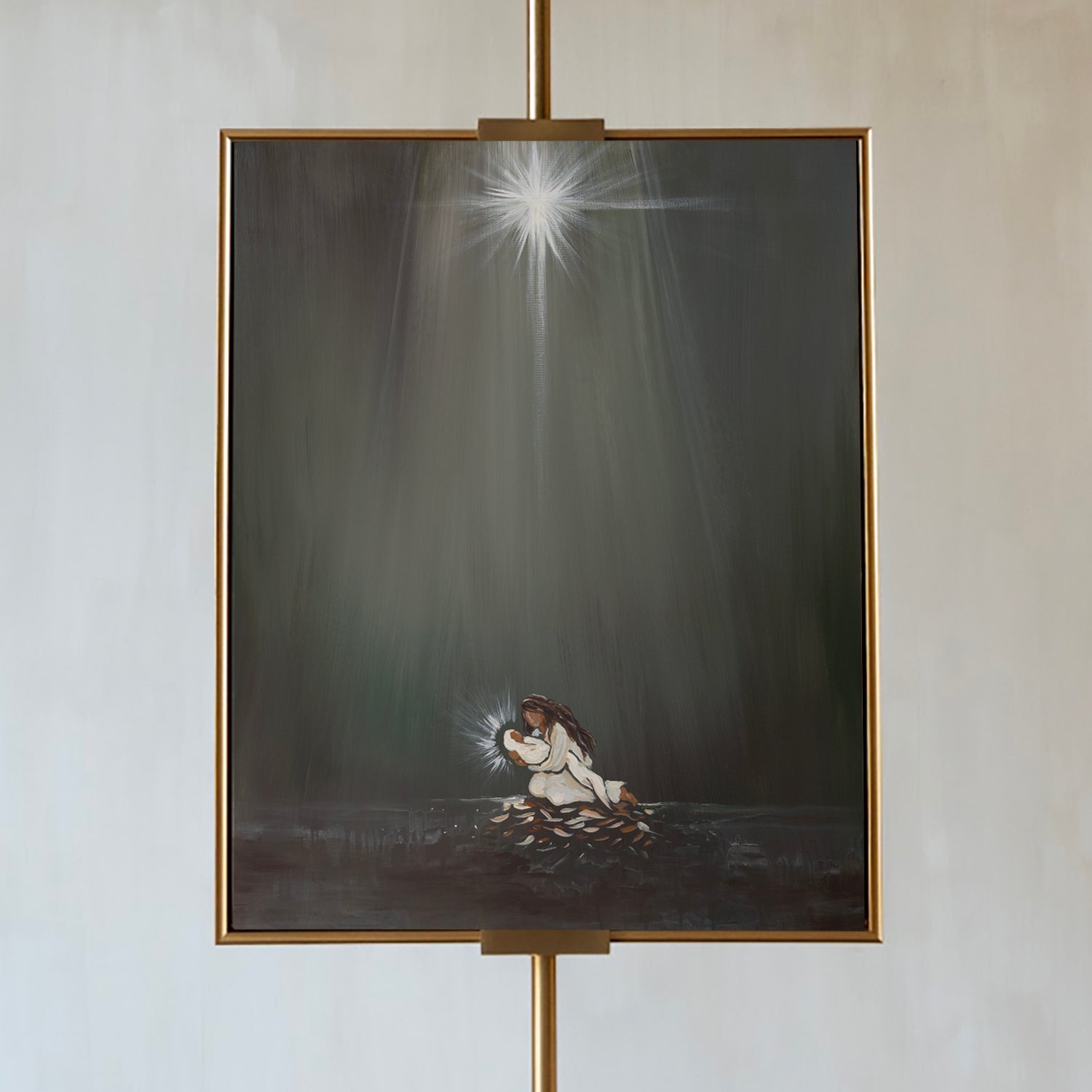Love Came Down Nativity Canvas