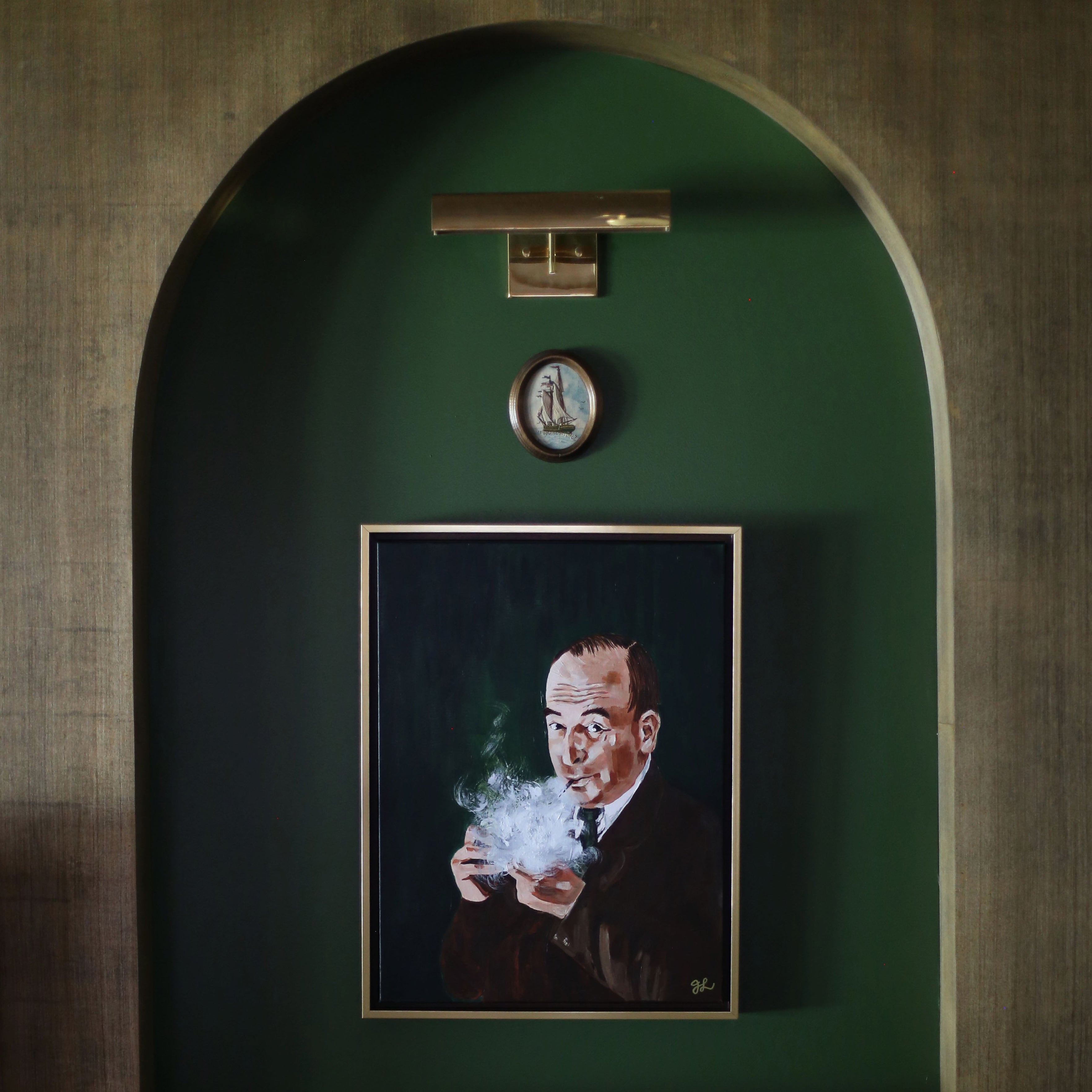 Lewis and His Pipe | Canvas