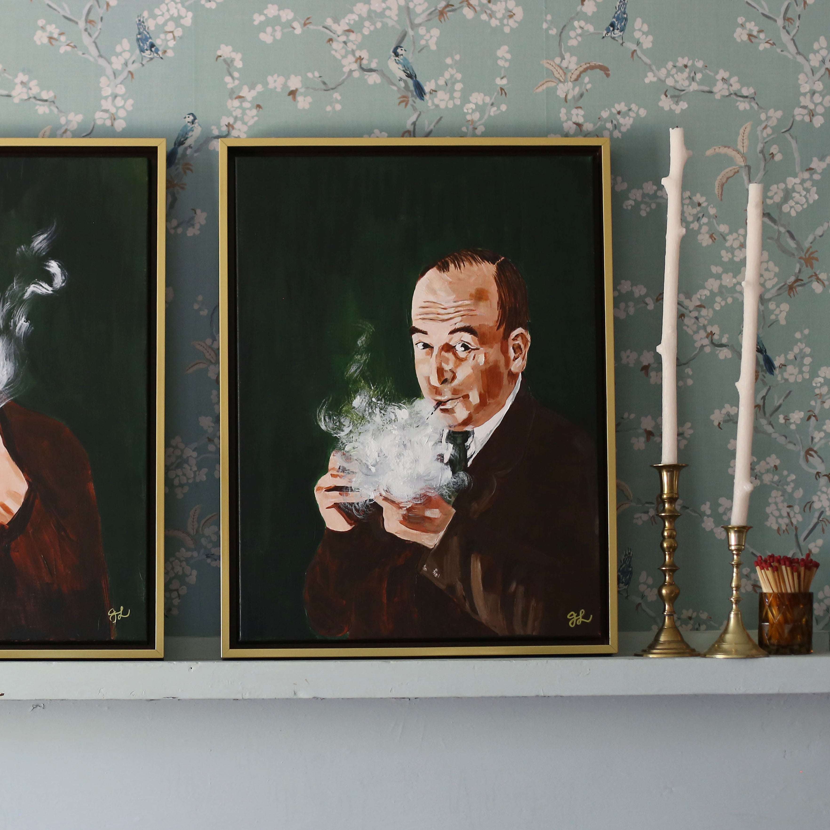 Lewis and His Pipe | Canvas