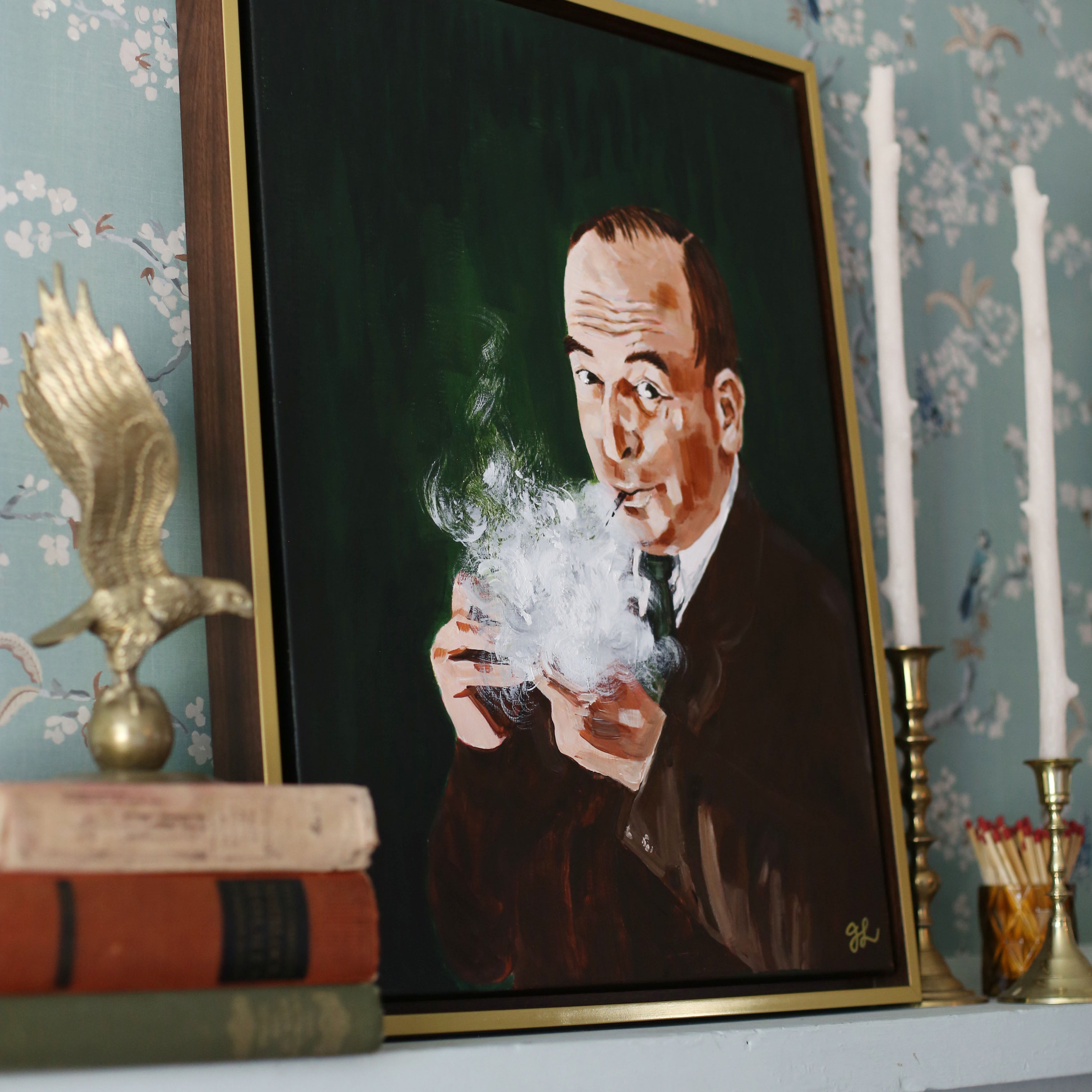 Lewis and His Pipe | Canvas