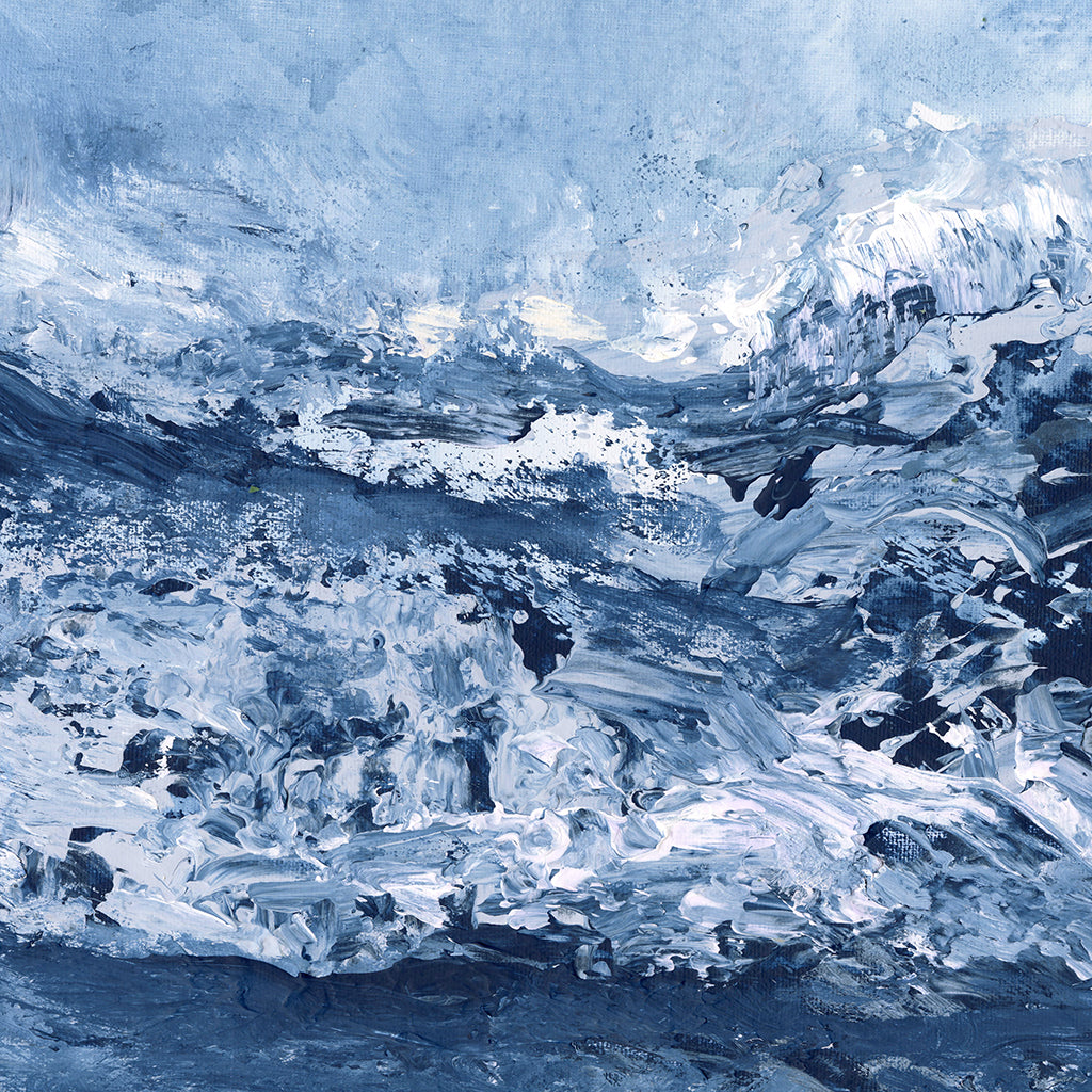 Aerial Ocean Canvas Wall Art