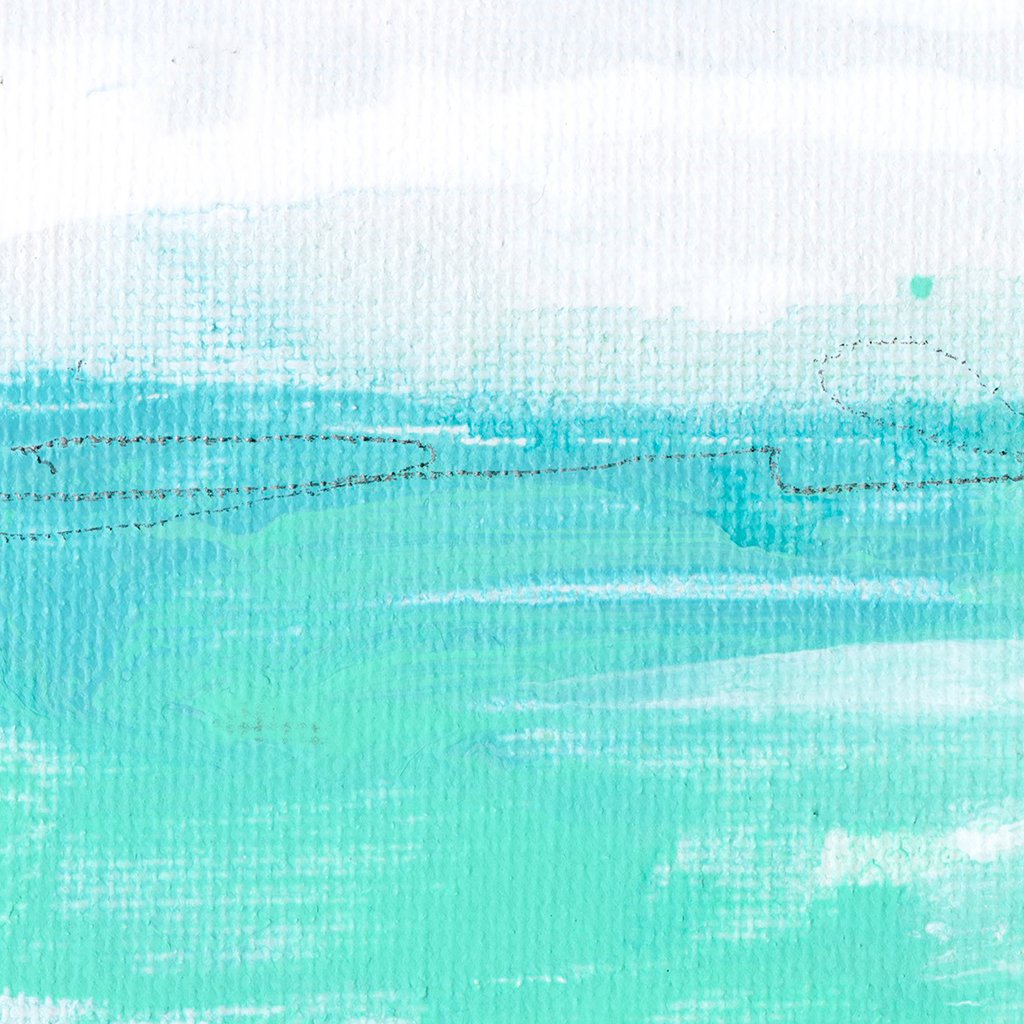 Aqua Mini ✧・゚ Textured Canvas Wall Art
