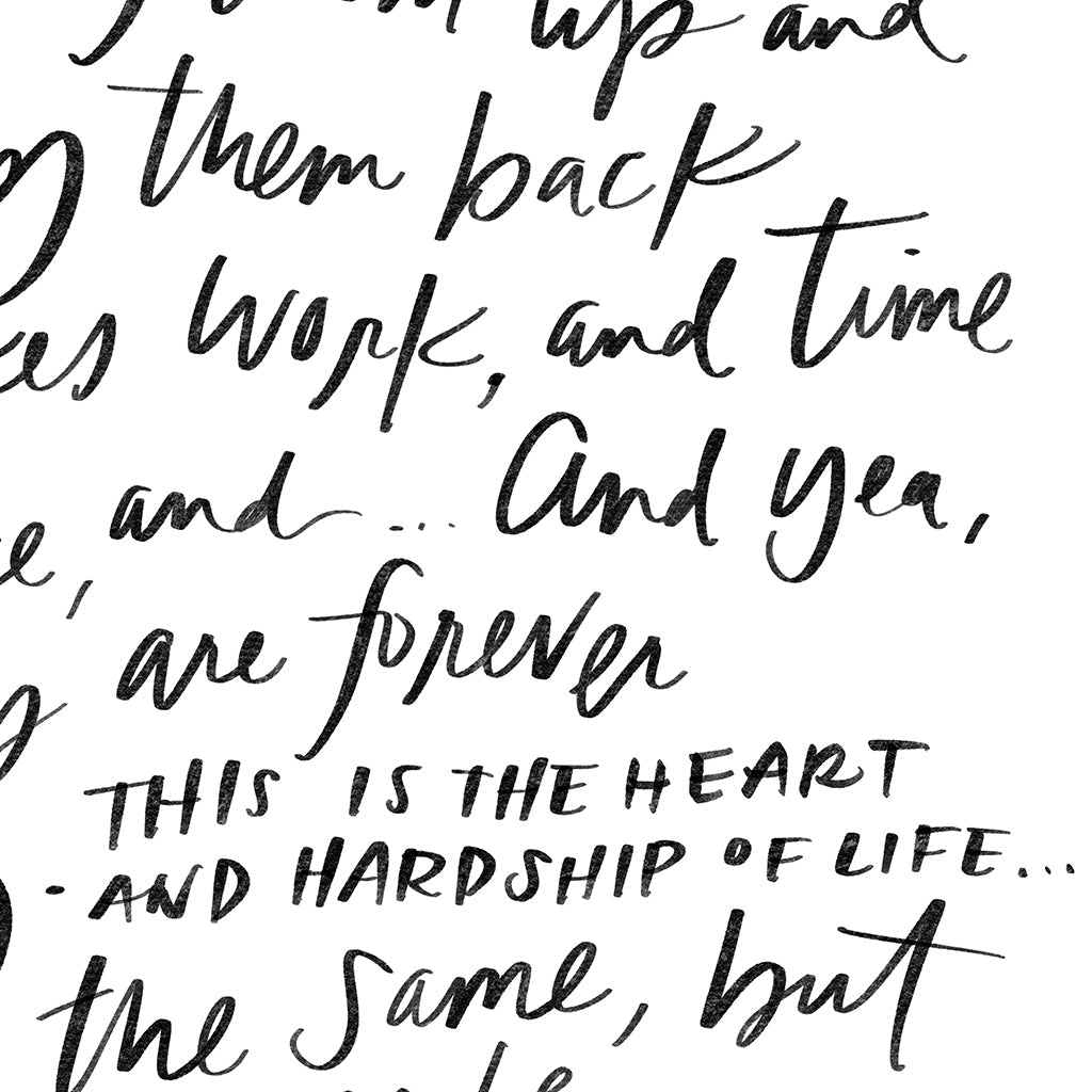 Beauty In Broken Pieces | Alabaster | Art Print