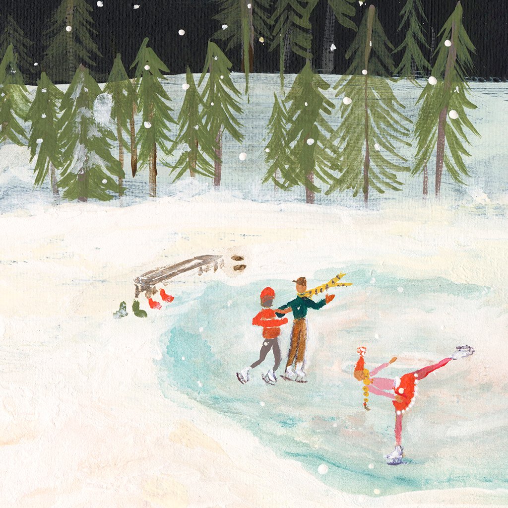 Christmas Cottage | Canvas