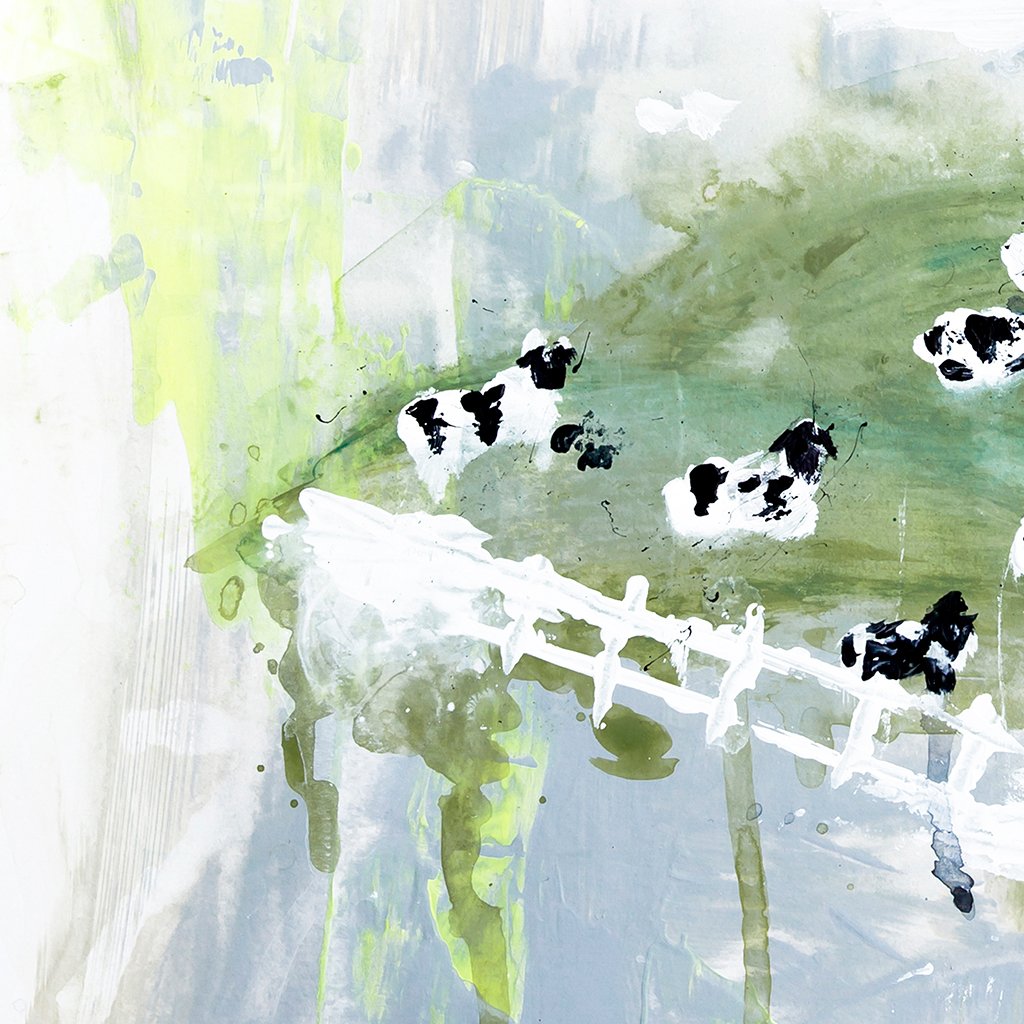 Contented Cows Canvas Wall Art