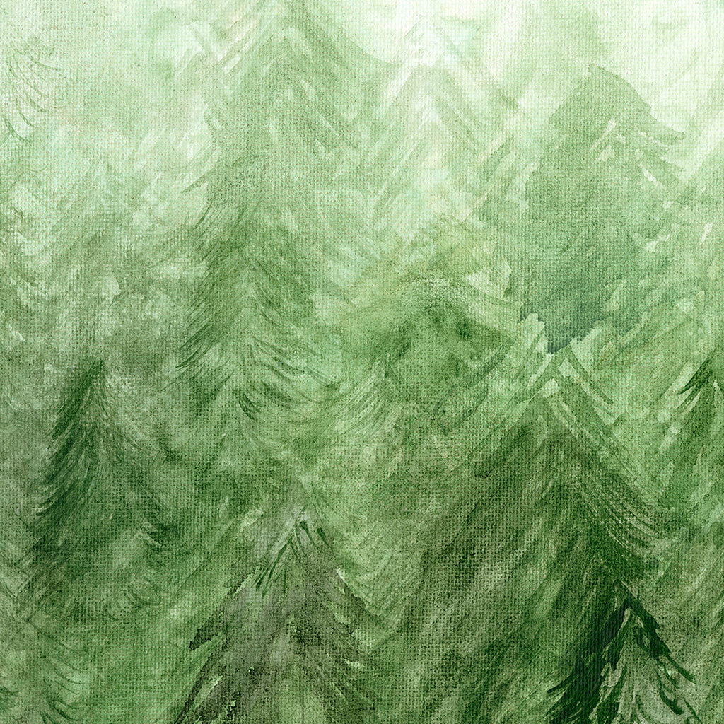 Foggy Forest Canvas Wall Art