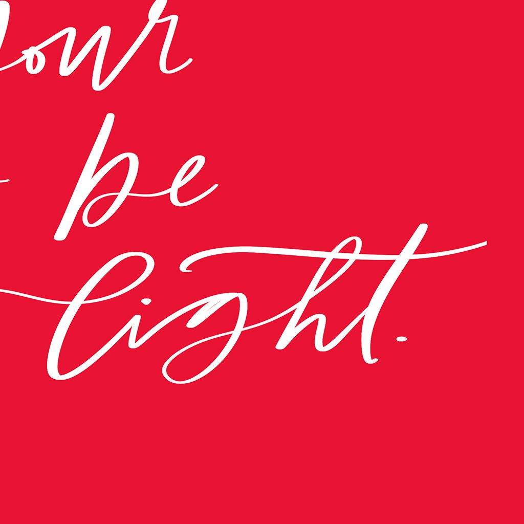 Let Your Heart be Light | Alabaster | Canvas