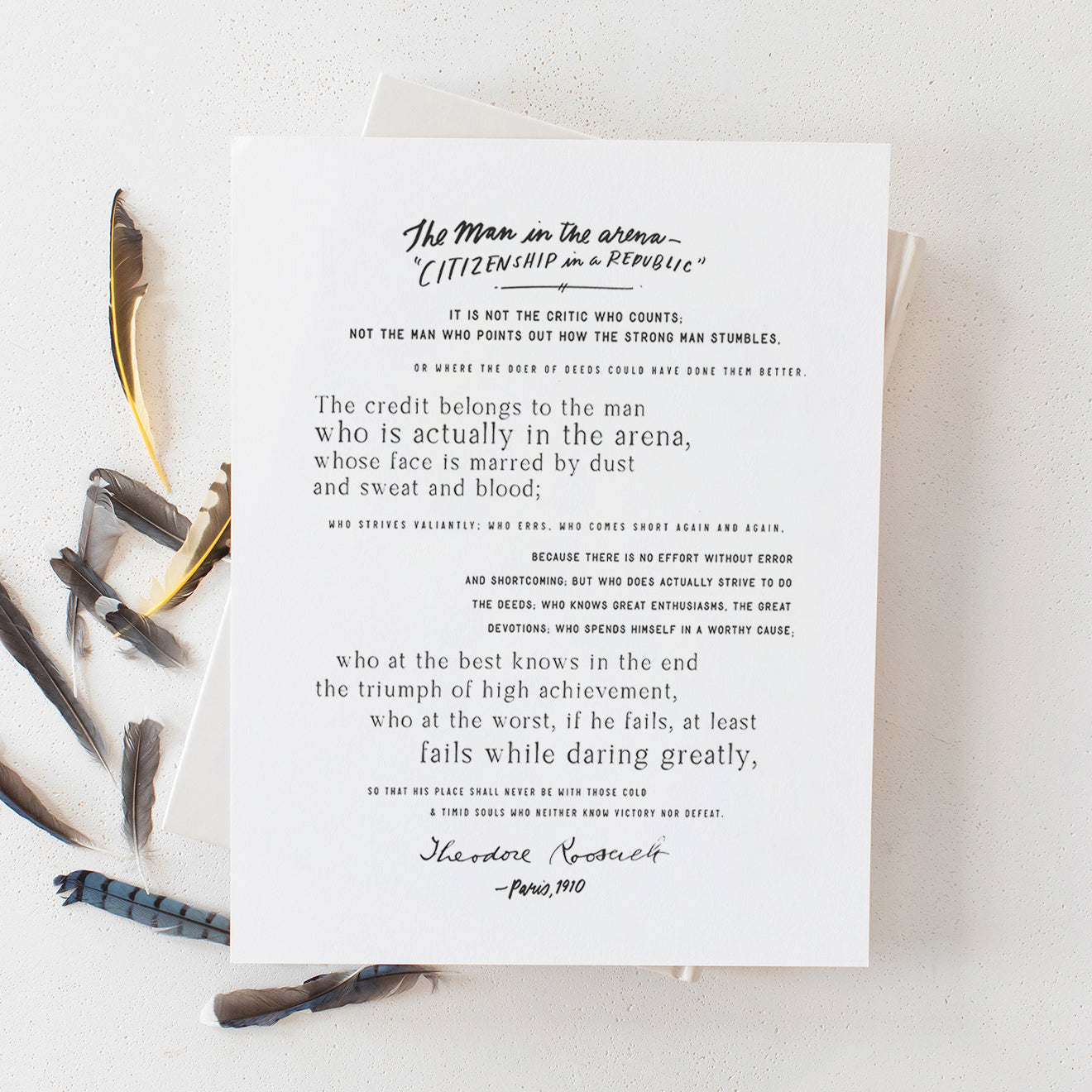 Man In The Arena | Canvas