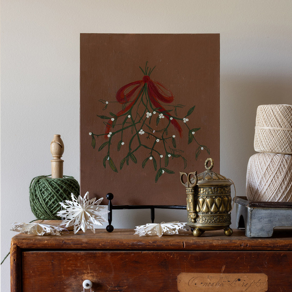 Mistletoe Canvas Wall Art