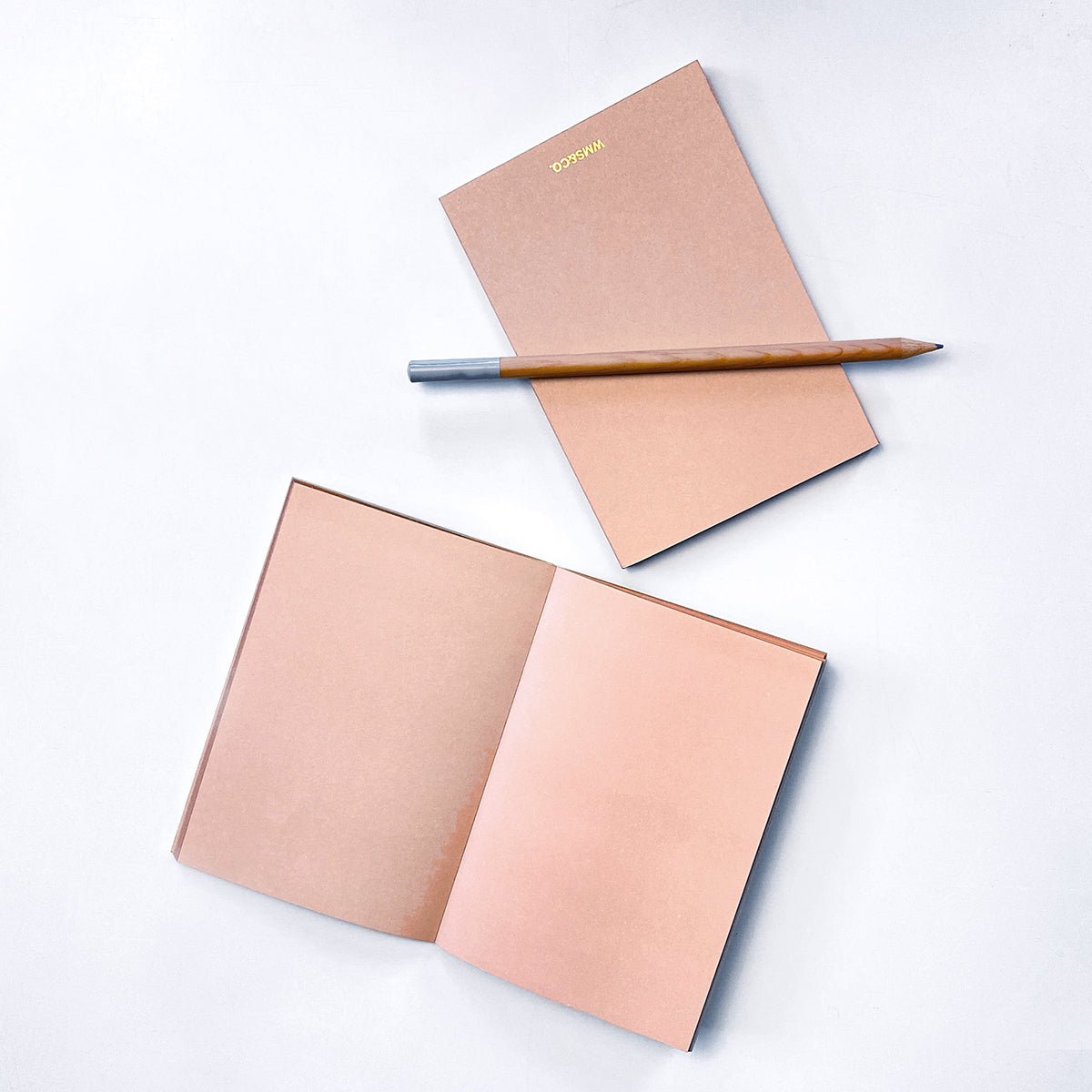 Blush Jotters with Gold edging (set of 2)