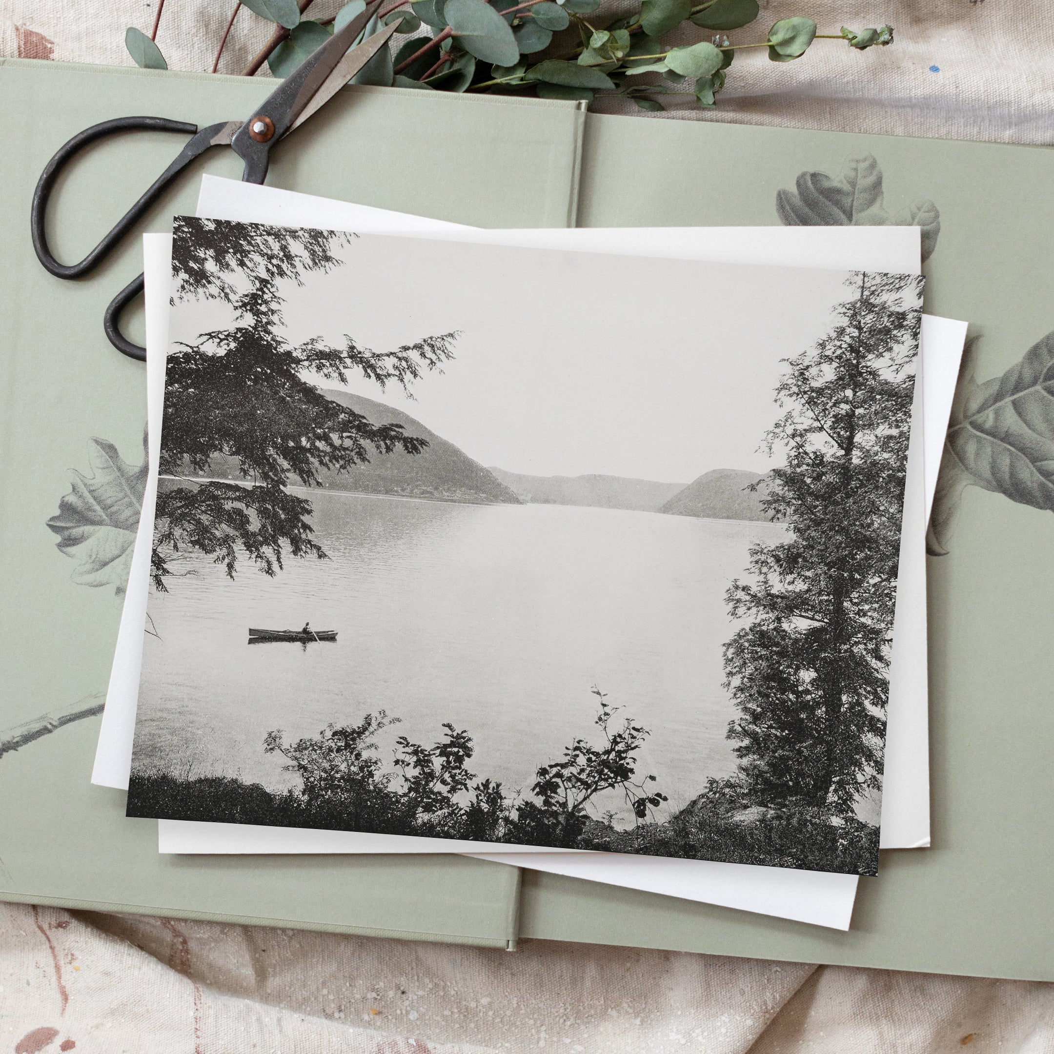 Tranquil Canoeing Canvas Wall Art