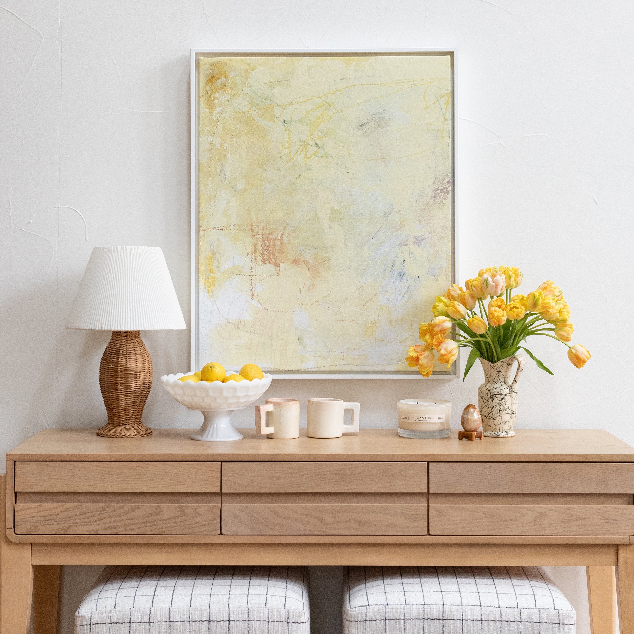 Citrine Canvas Wall Art