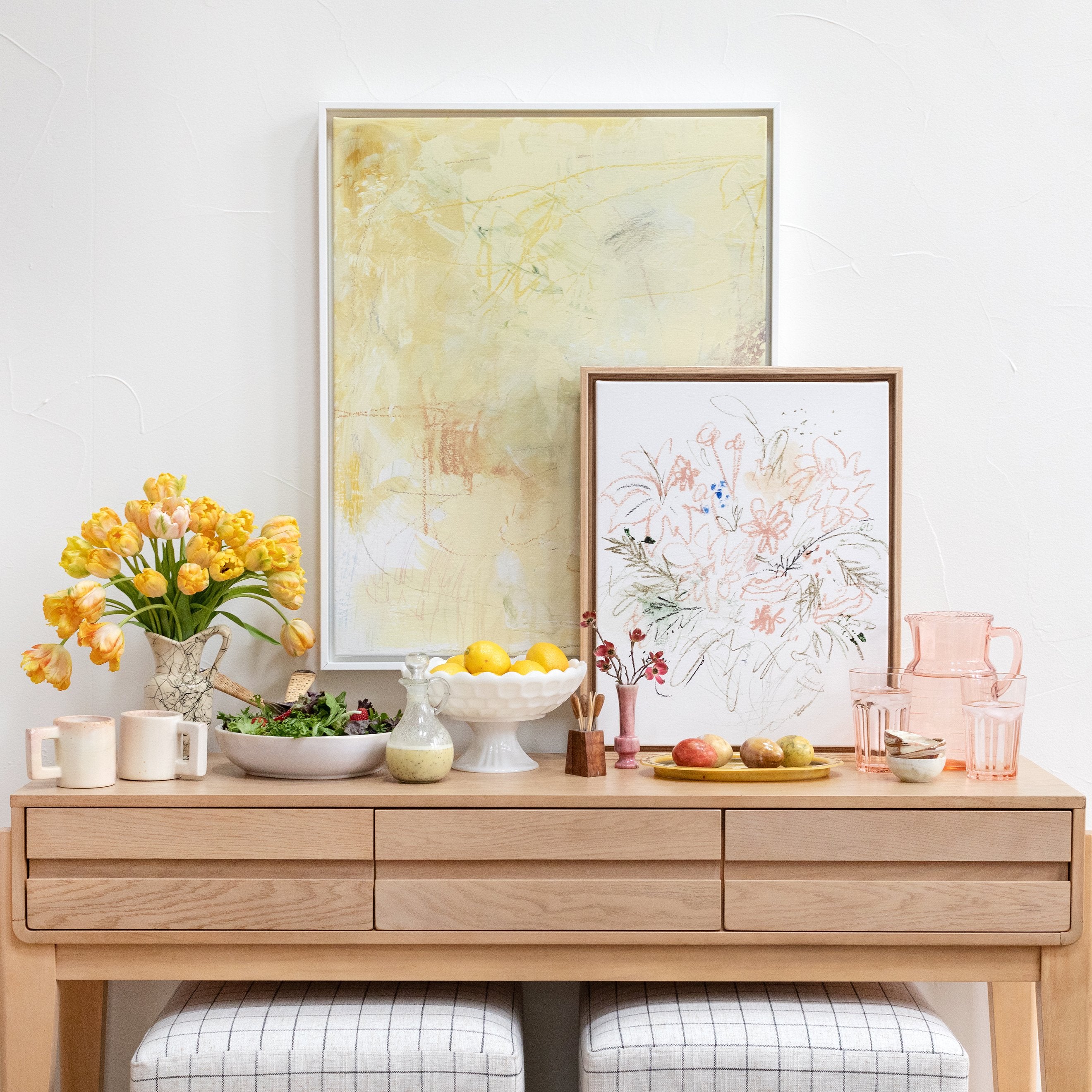 Citrine Canvas Wall Art