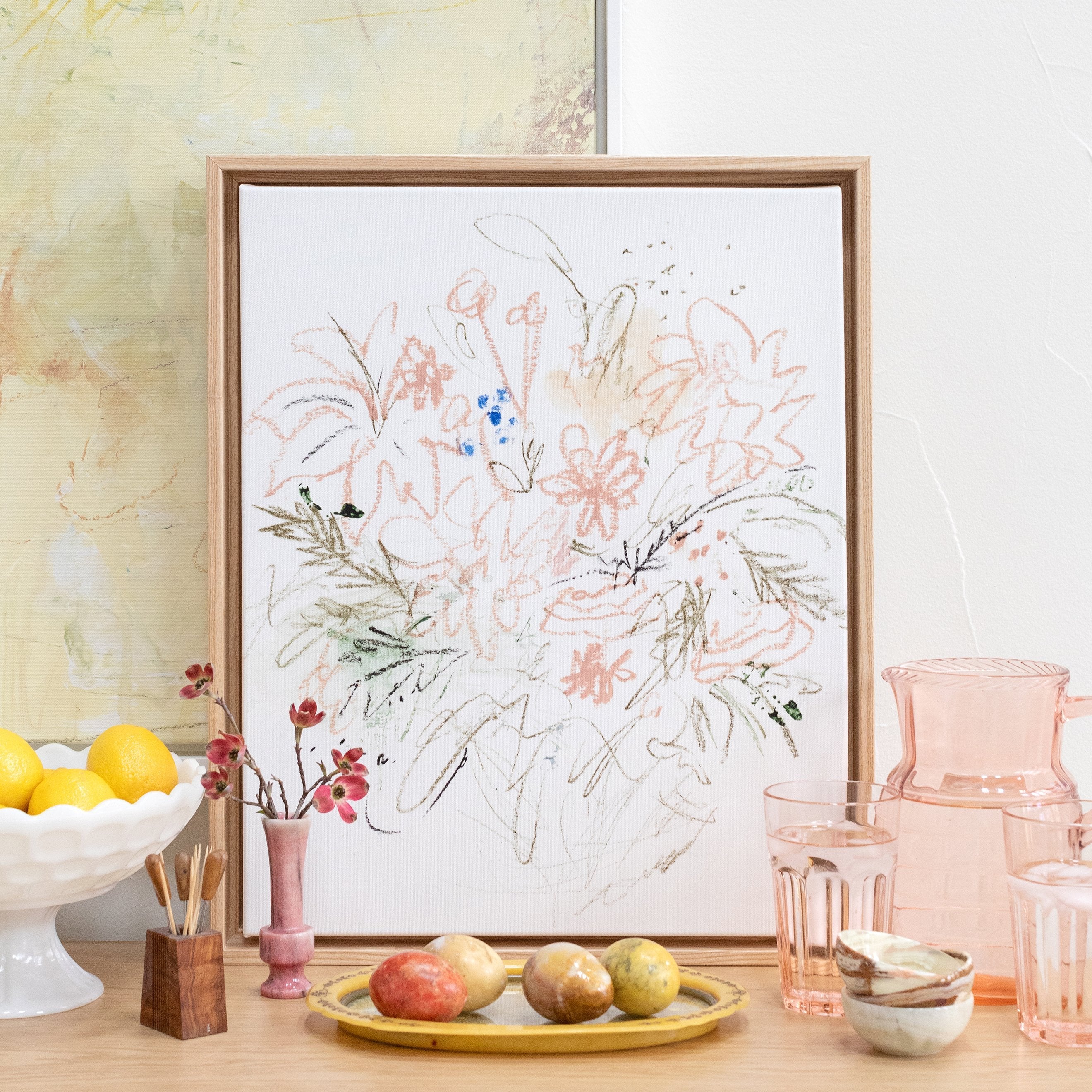 Gestural Floral Sketch | Canvas