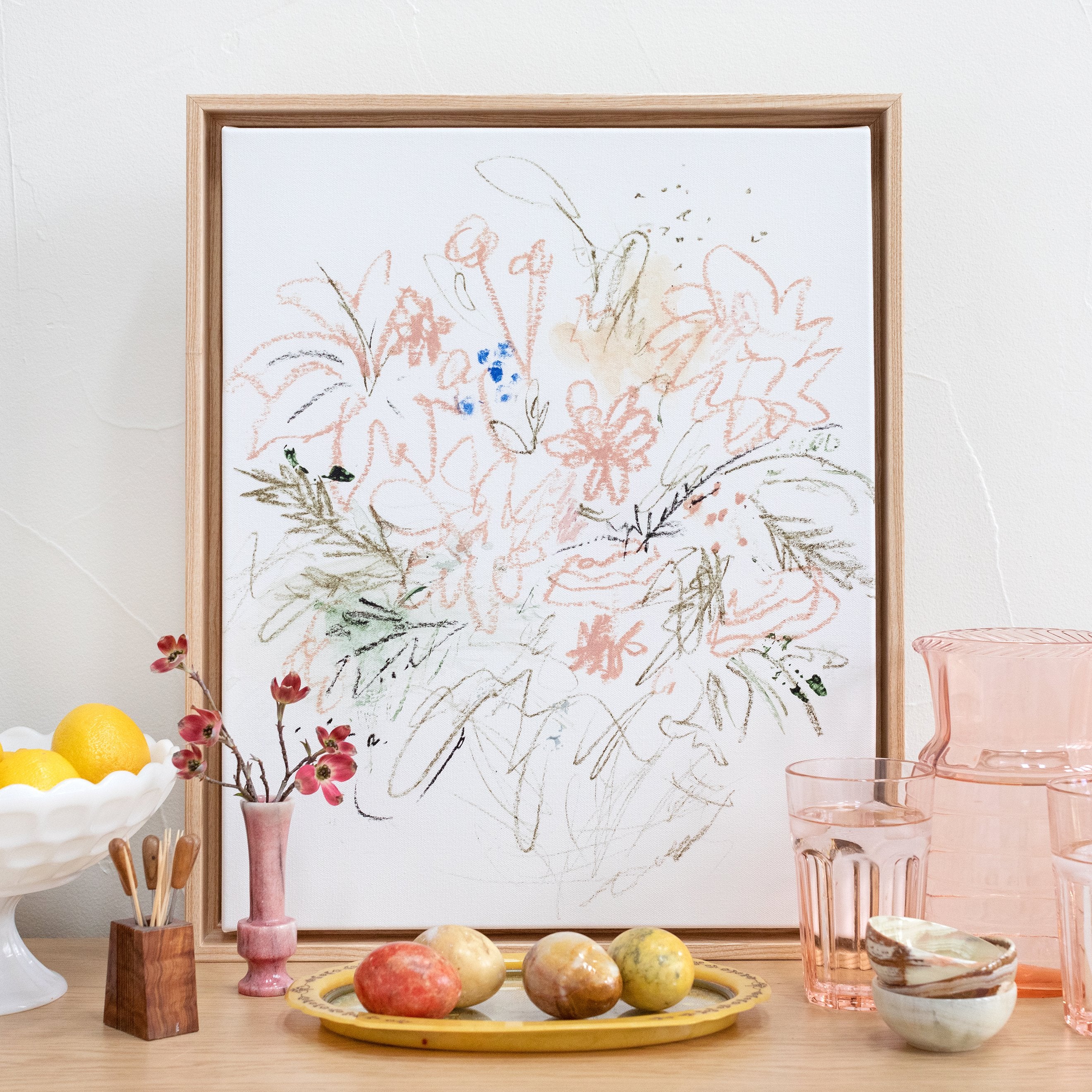 Gestural Floral Sketch | Canvas