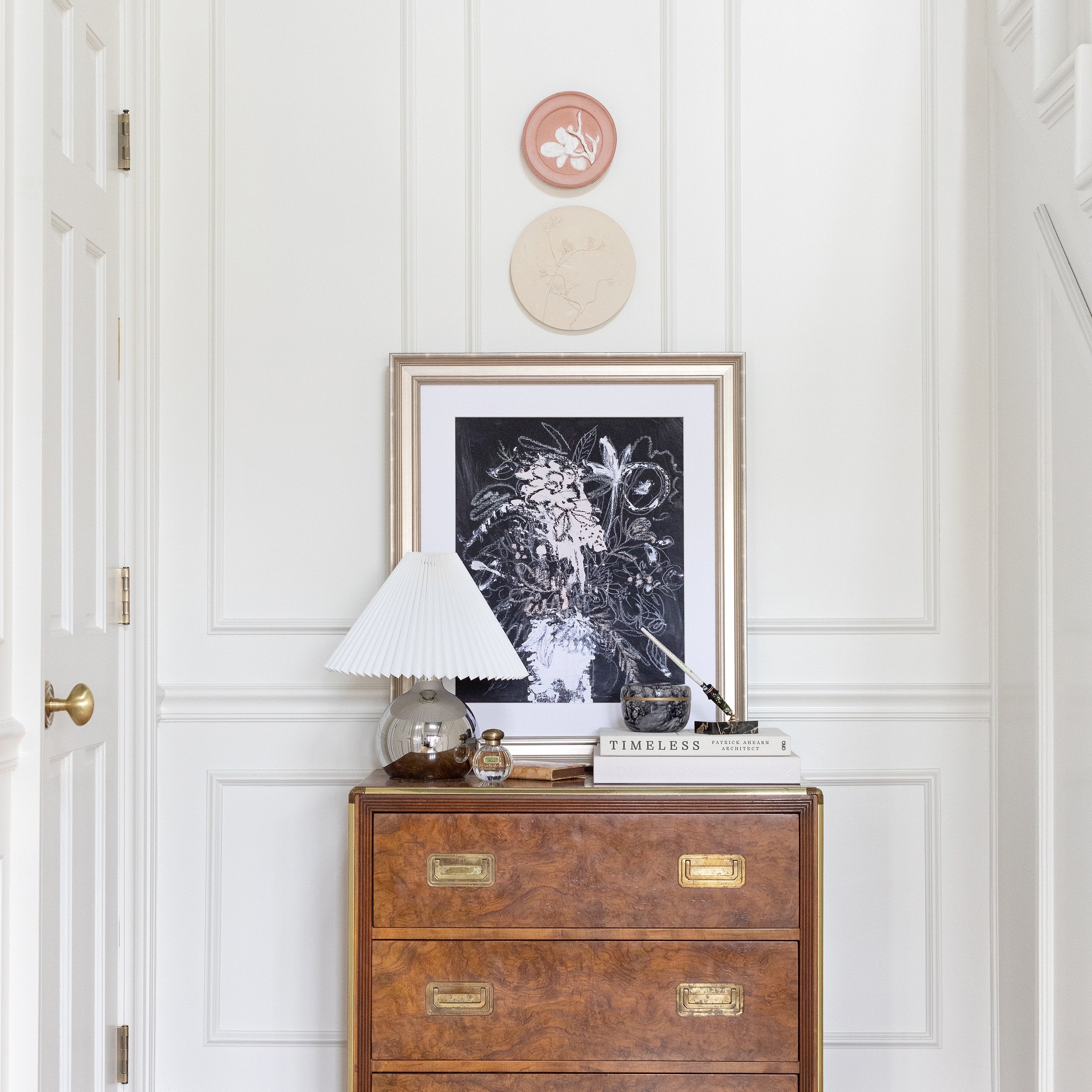 Black Floral Sketch | Art Print