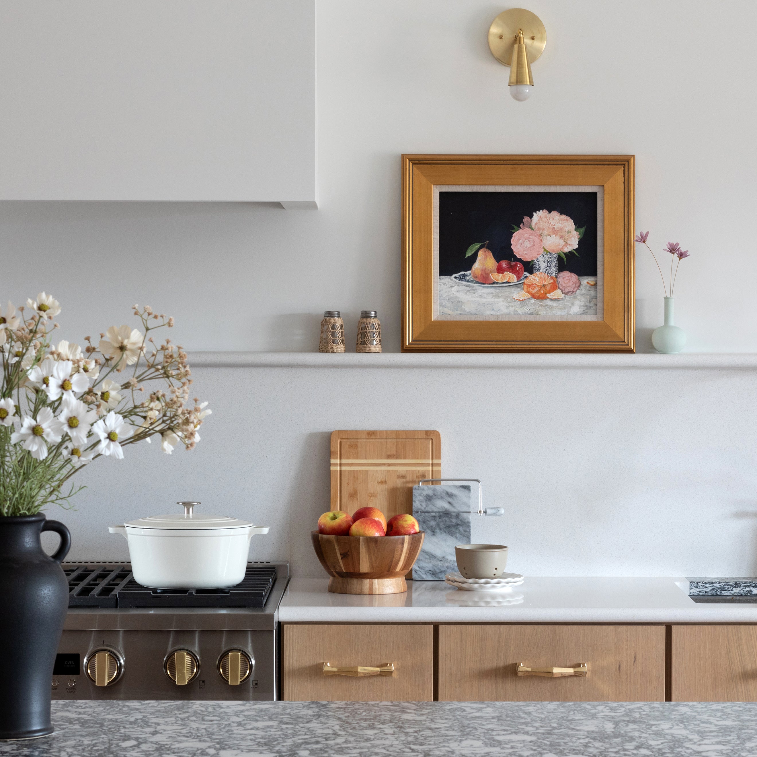 Fruit & Flowers Still Life | Art Print