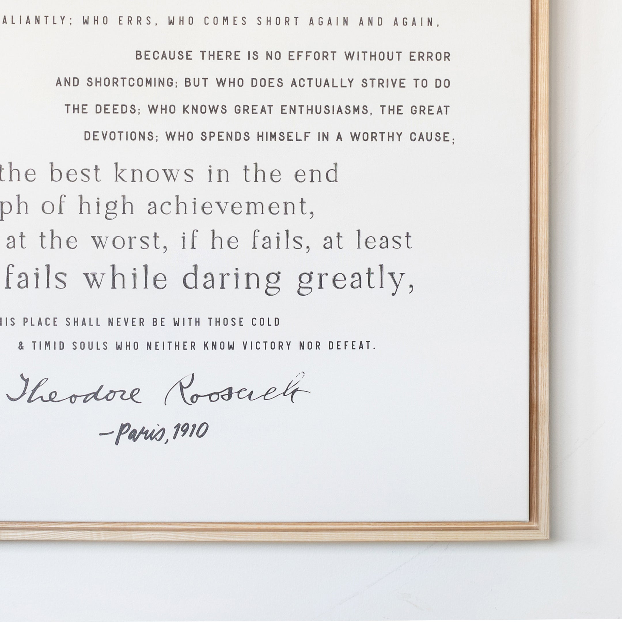 Man In The Arena | Canvas