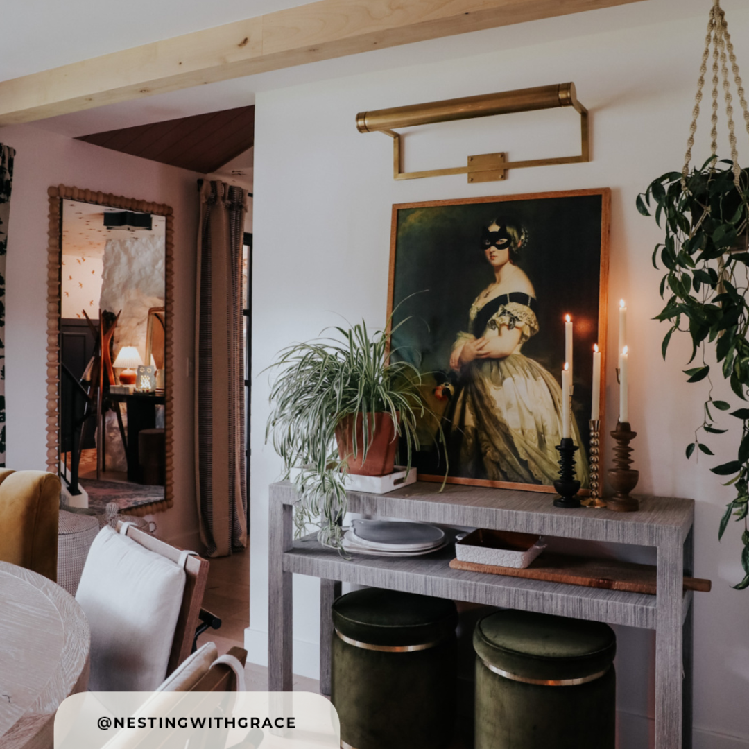 Queen Victoria and Her Cat Mask Canvas Wall Art