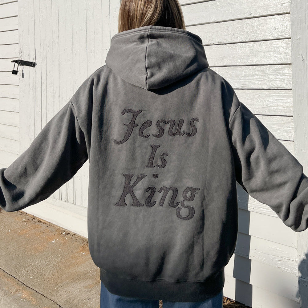 Not Sorry Jesus Is King Unisex Hoodie