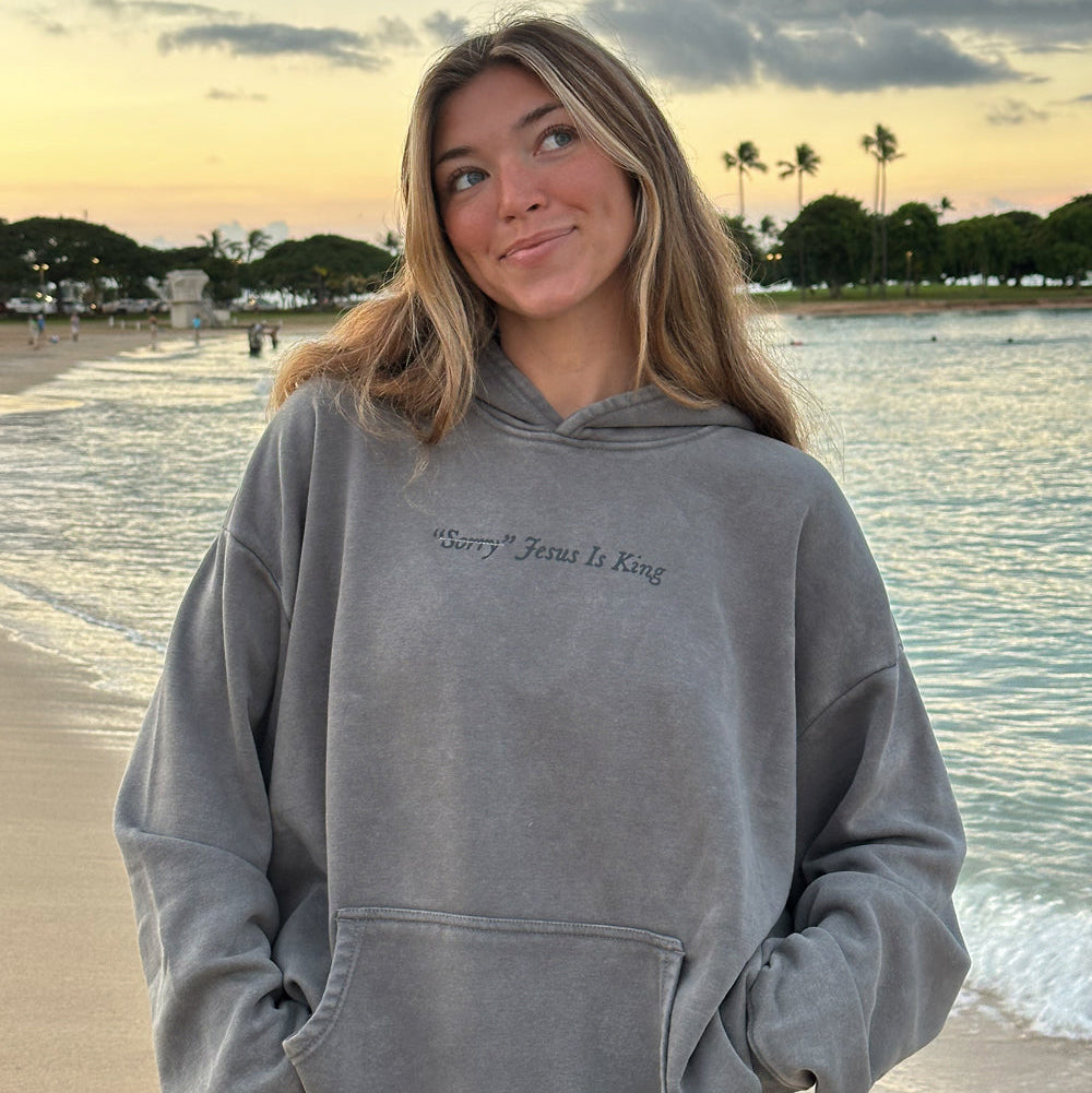 Not Sorry Jesus Is King Unisex Hoodie