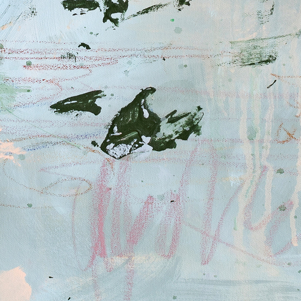 Petals Under Water Textured Canvas Wall Art